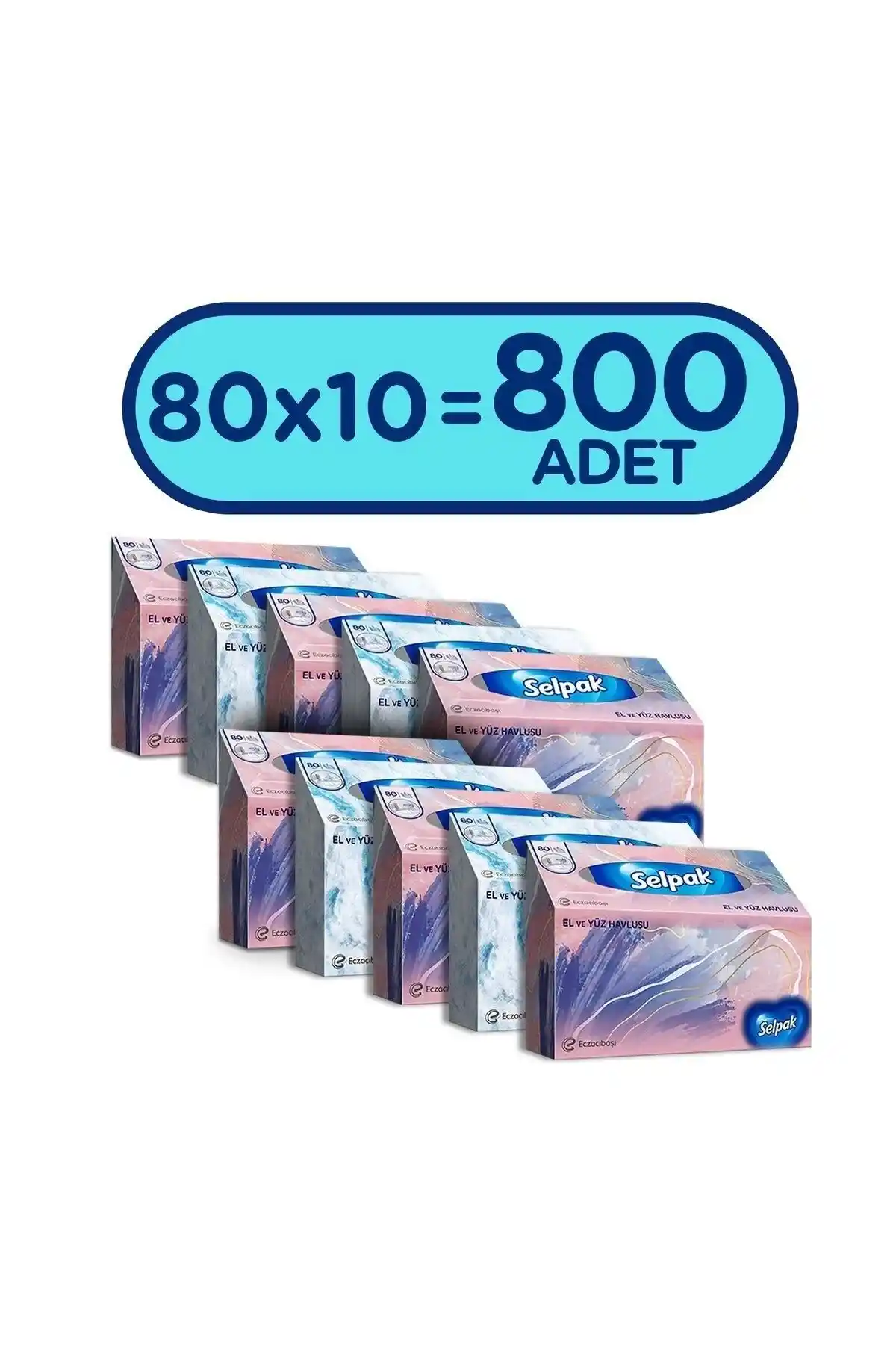 Selpak El ve Yüz Havlusu 10'lu Paket Hijyen ve Kullanım Kolaylığı Sunar