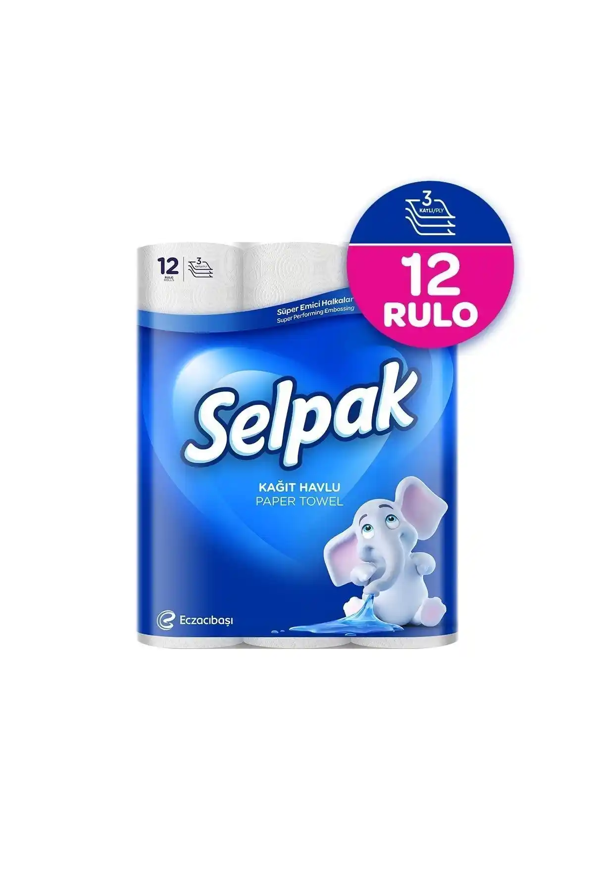 Selpak Kağıt Havlu 12'li Paket: Yüksek Emicilik ve Dayanıklılık Sunan Temizlik Ürünü