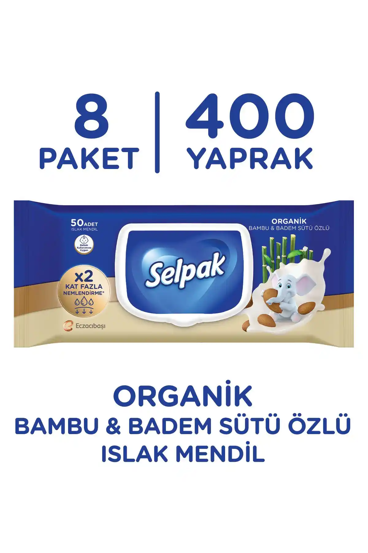 Selpak Organik Bambu ve Badem Sütü Özlü Islak Mendil: Doğal ve Güvenilir Temizlik Çözümü