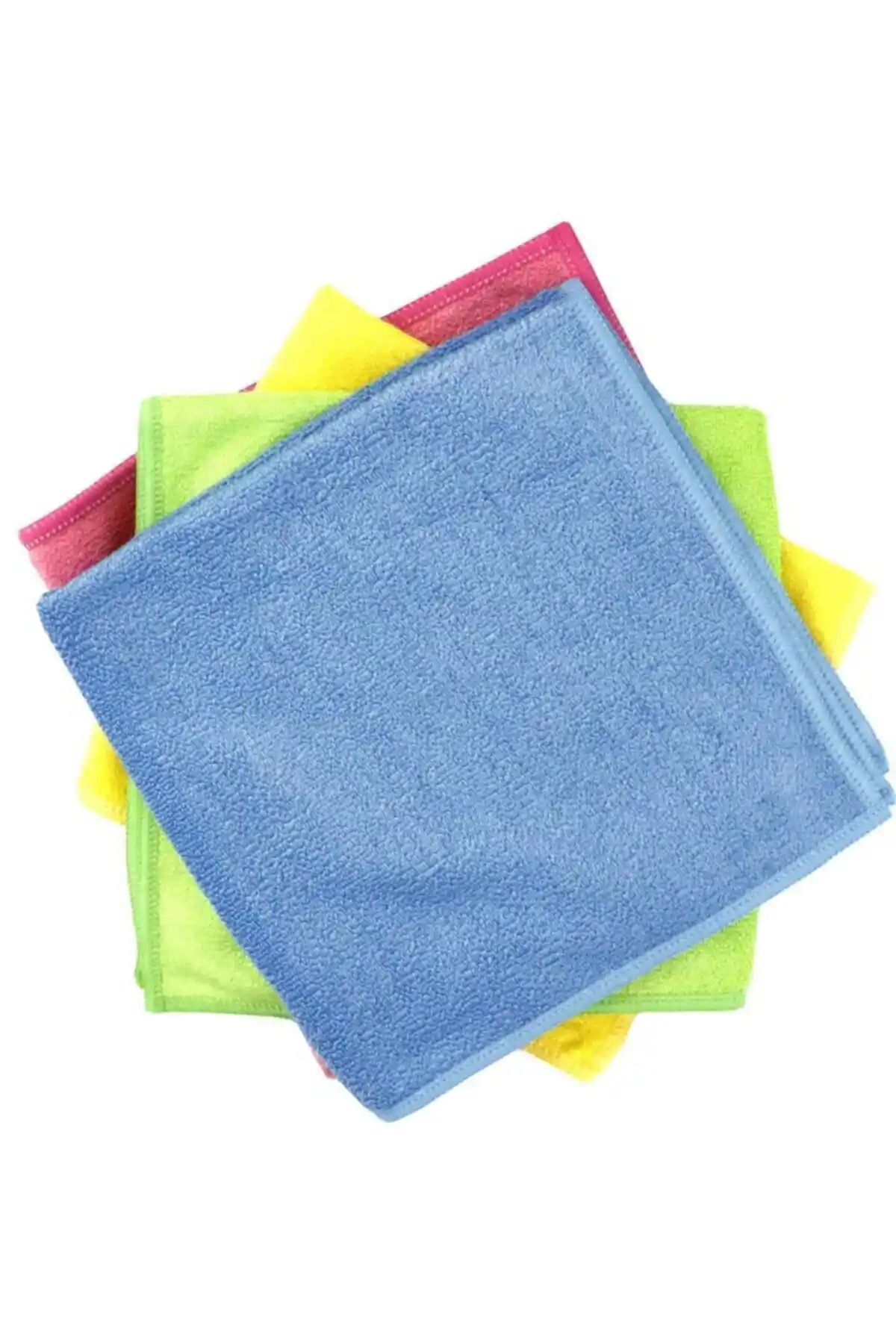 SILVER HOME Çok Amaçlı Mikrofiber Temizlik Bezi 4'lü Paket ile Yüzeyleri Parlatın