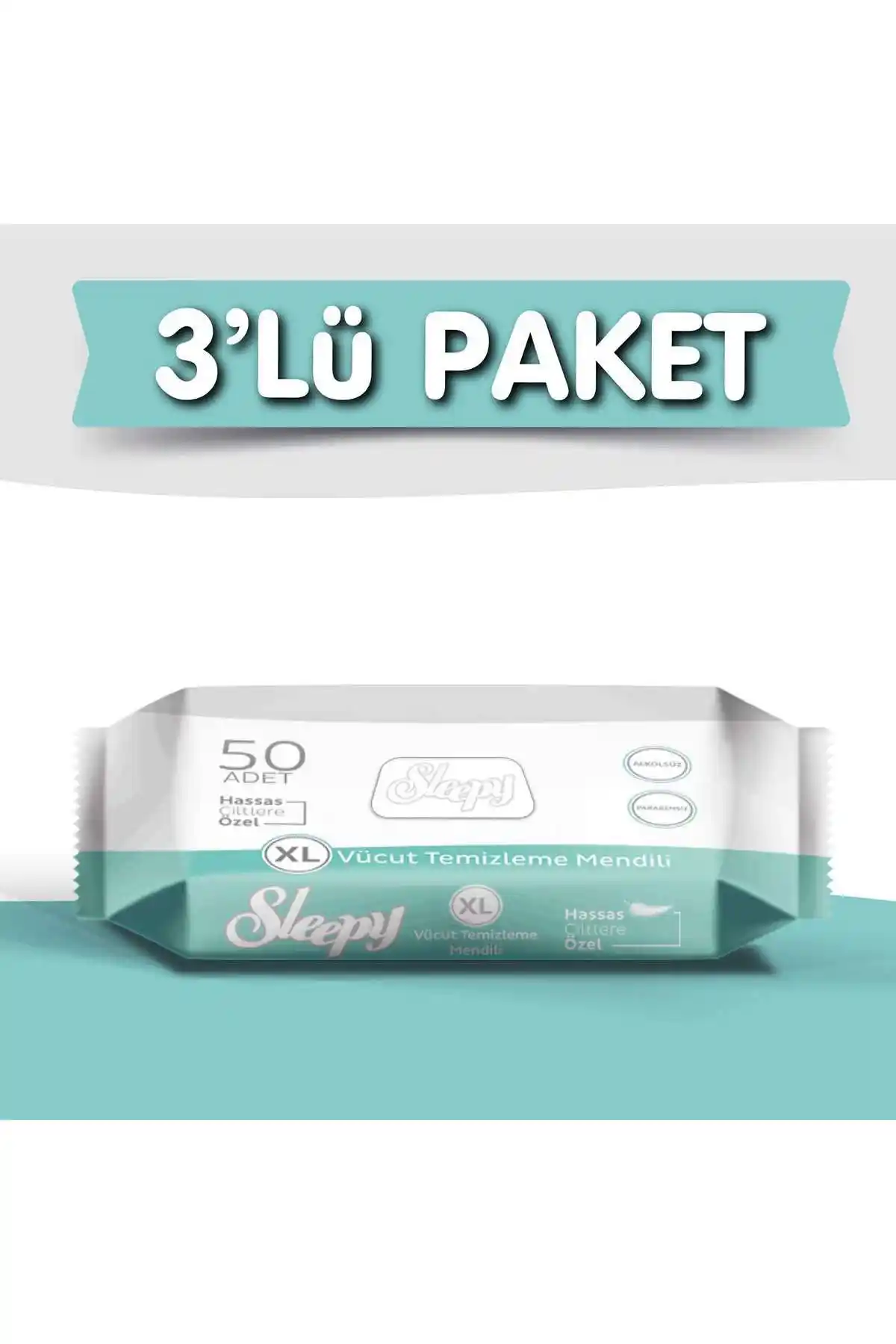 Sleepy 3'lü Vücut Temizleme Mendilleri: Pratik ve Güvenilir Günlük Hijyen Çözümü