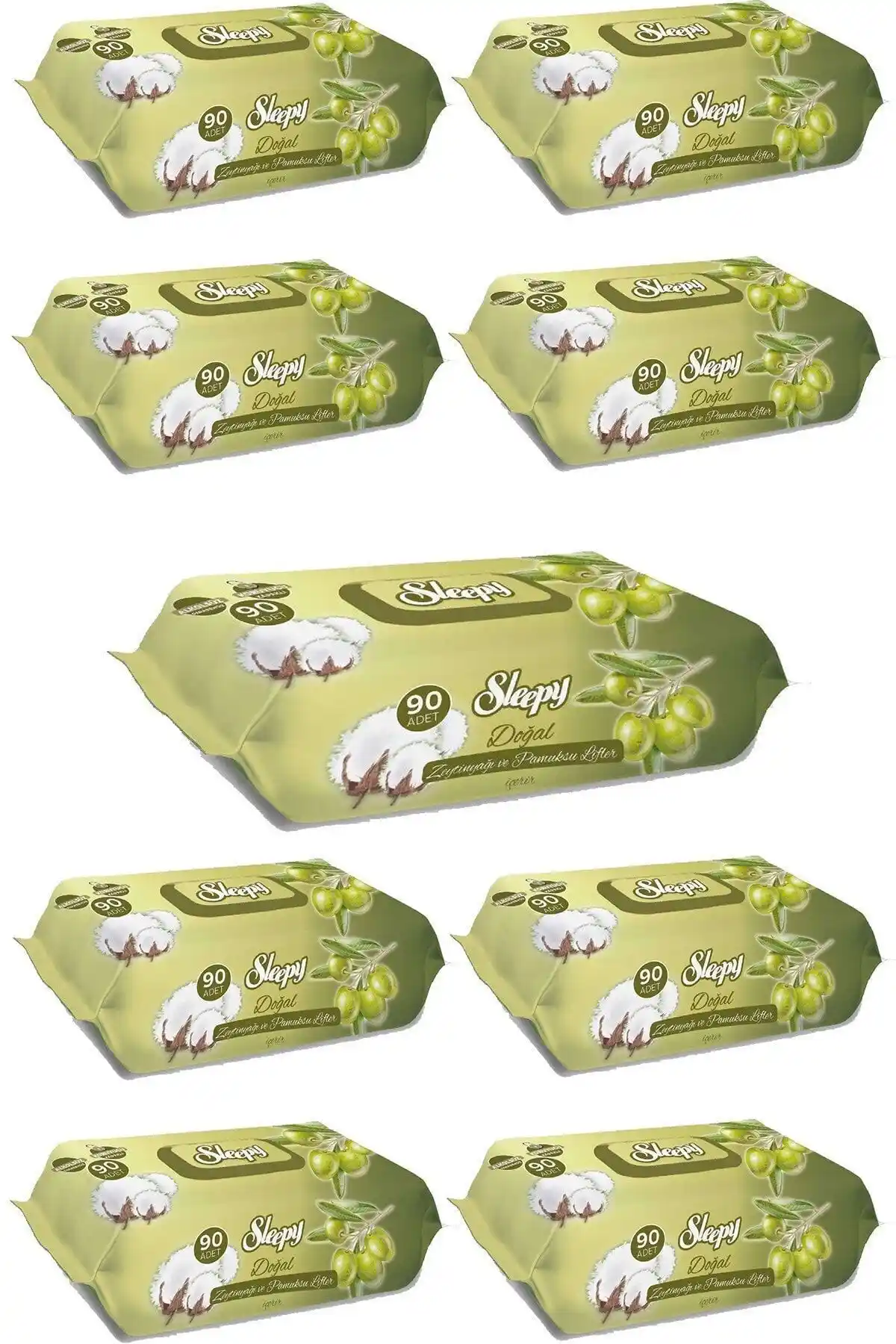 Sleepy Doğal Zeytinyağı ve Pamuksu Lifler ile Hassas Bebek Cildi İçin Pratik Temizlik Çözümü