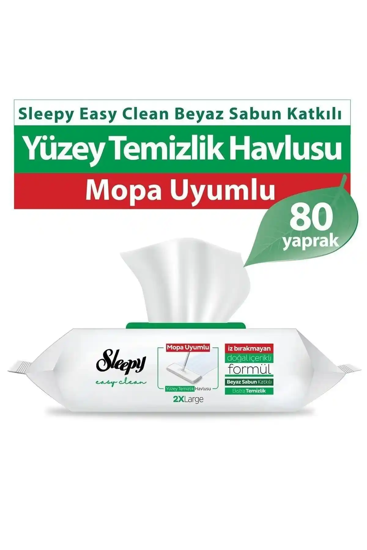 Sleepy Easy Clean Beyaz Sabun Katkılı Mop Uyumlu Yüzey Temizlik Havlusu İncelemesi