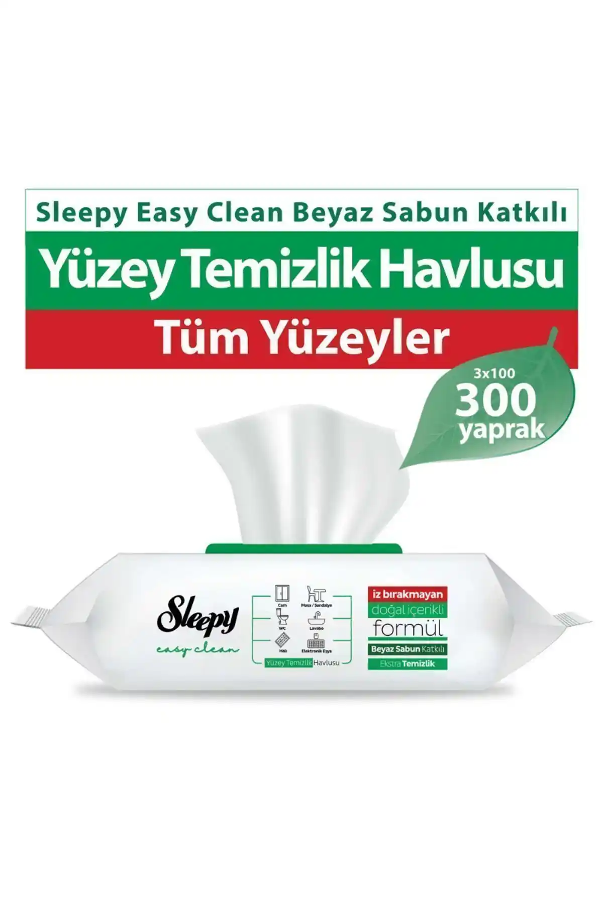 Sleepy Easy Clean Beyaz Sabun Katkılı Yüzey Temizlik Havlusu Ürün Özellikleri ve Kullanım Avantajları