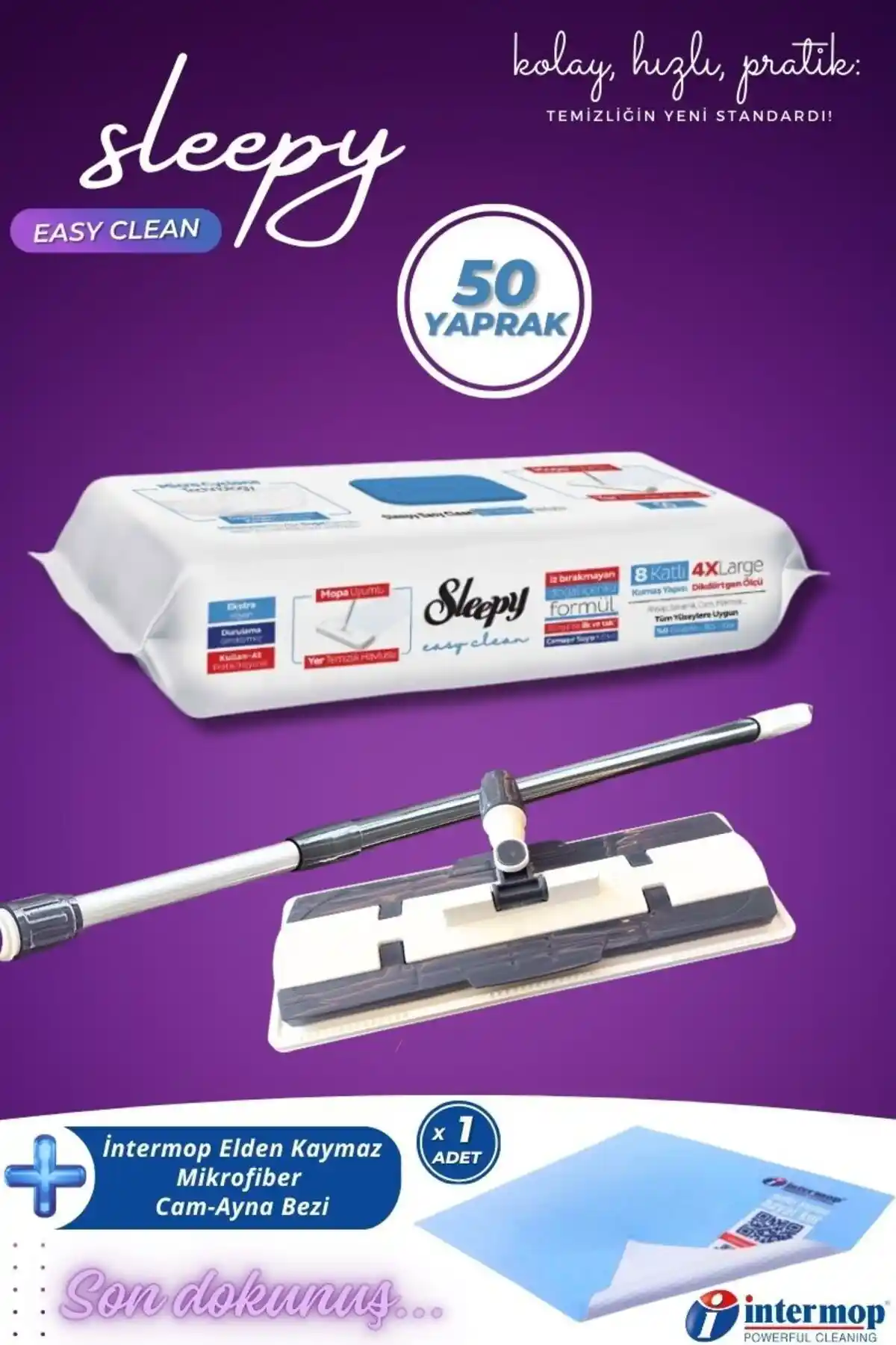 Sleepy Easy Clean Çamaşır Suyu Katkılı ve Mikrofiber Mandall Mop Karşılaştırması
