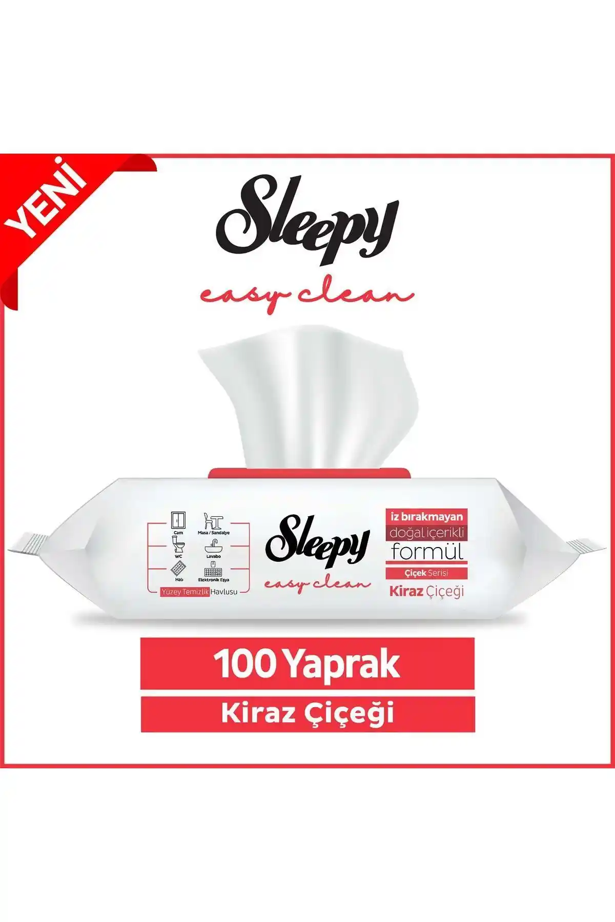 Sleepy Easy Clean Kiraz Çiçeği Yüzey Temizlik Havlusu ve Mendili Özellikleri ve Kullanım Avantajları
