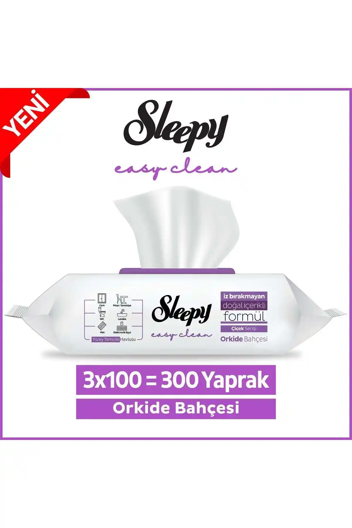 Sleepy Easy Clean Orkide Bahçesi Yüzey Temizlik Havlusu ve Mendili Ürün Tanıtımı ve Kullanım Alanları
