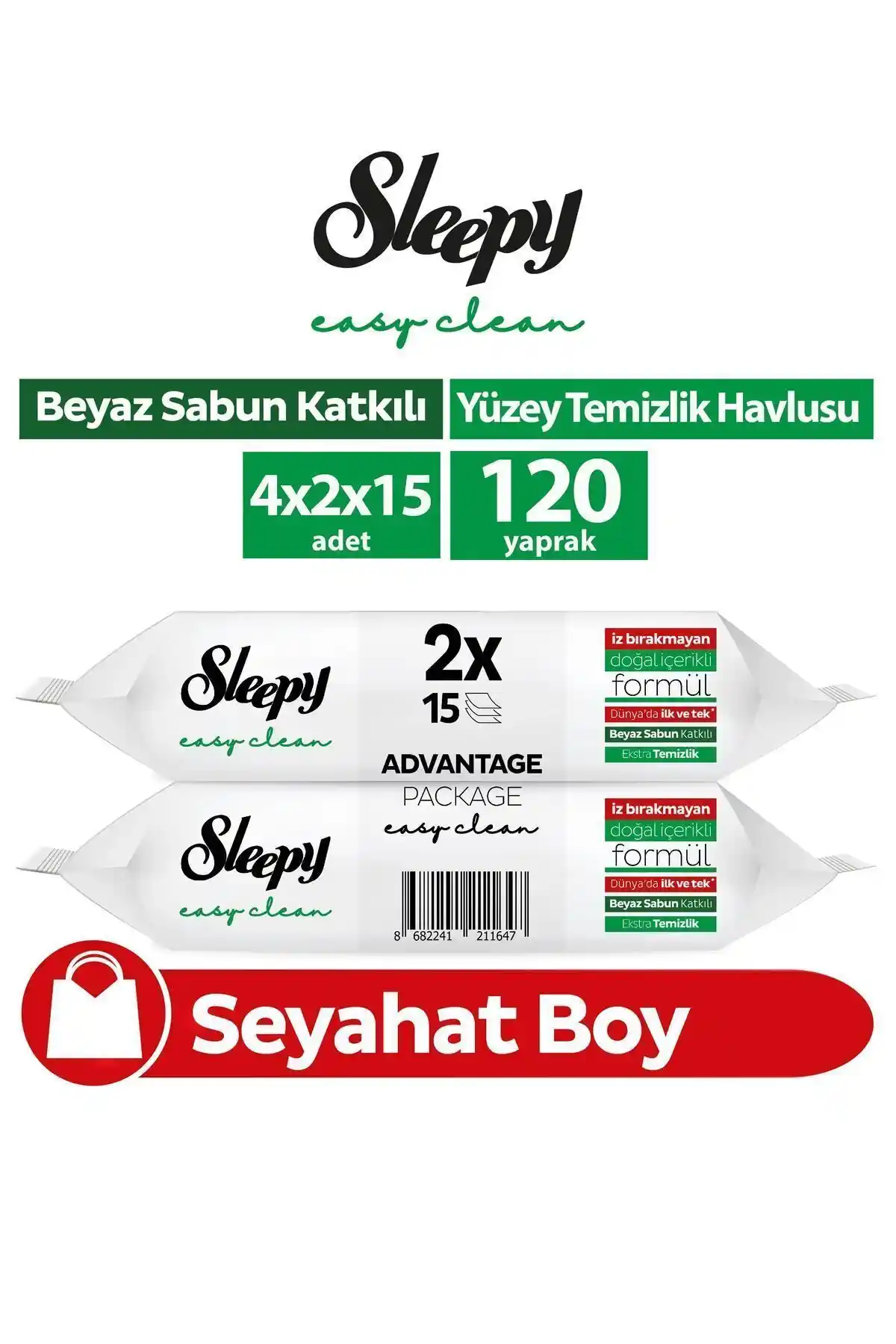 Sleepy Easy Clean ve Turco Doğadan Pratik Yüzey Temizlik Havlusu Karşılaştırması