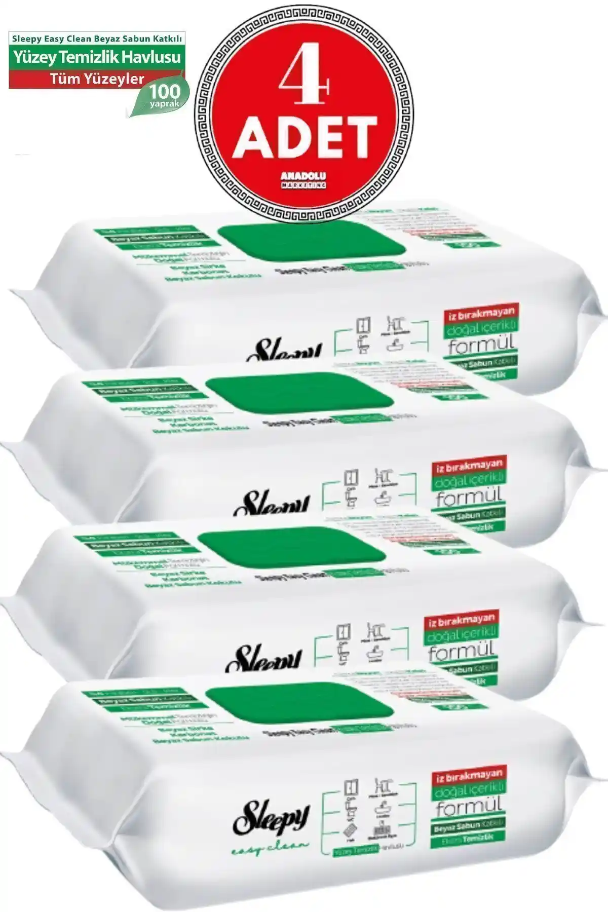 Sleepy Easy Clean Yüzey Temizlik Havlusu Karşılaştırması 4 ve 5 Adet Paketler
