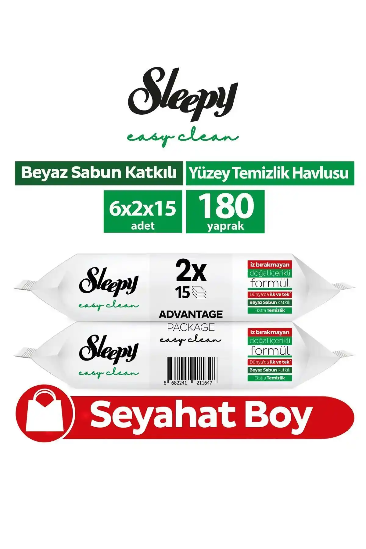 Sleepy Easy Clean Yüzey Temizlik Havlusu ve Mendili: Pratik ve Etkili Temizlik Çözümü