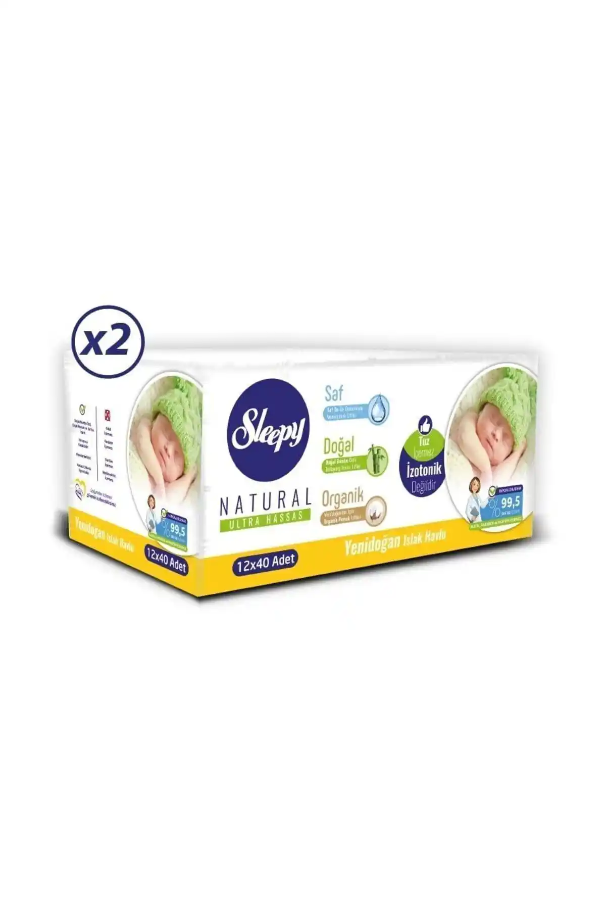 Sleepy Natural Yenidoğan Islak Pamuklu Havlu: Güvenli ve Doğal Bebek Temizlik Çözümü