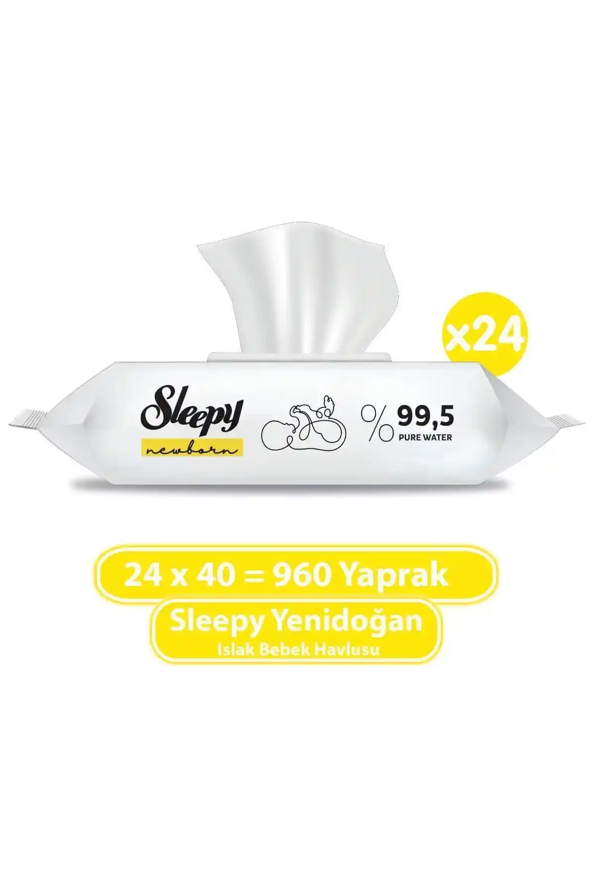 Sleepy Yenidoğan Islak Bebek Havlusu: Hassas Ciltler İçin Güvenilir Temizlik Seçeneği