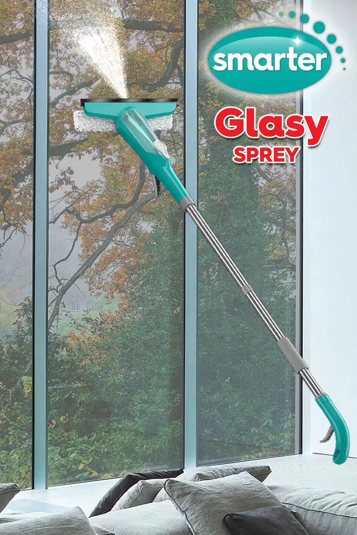 SMARTER Glasy Sprey Cam Temizleme Sistemi ile Hızlı ve Etkili Temizlik Yöntemi