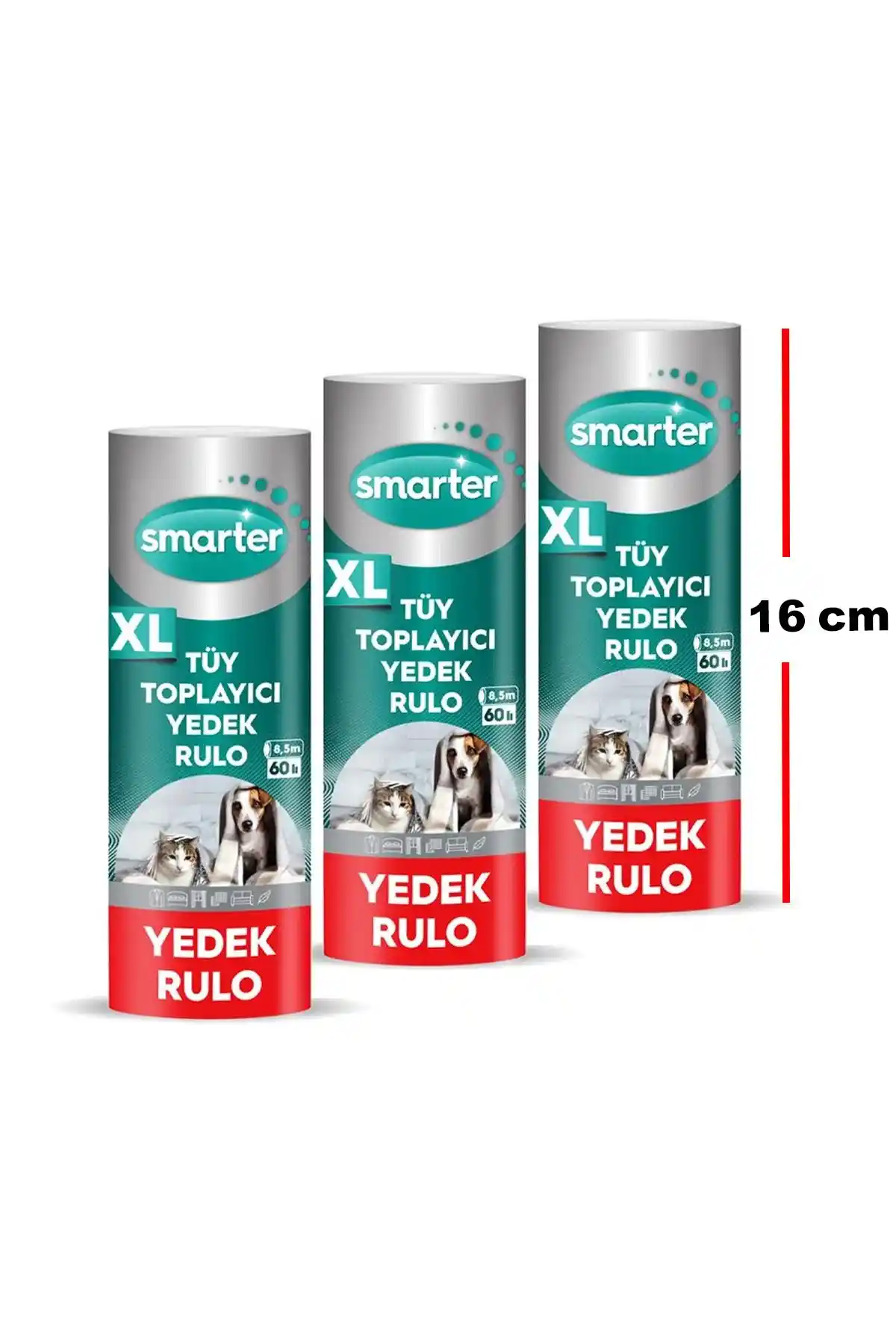 Smarter XL Tüy Toplayıcı Yedek Rulo: Ev ve Araç Temizliğinde Etkili Çözüm