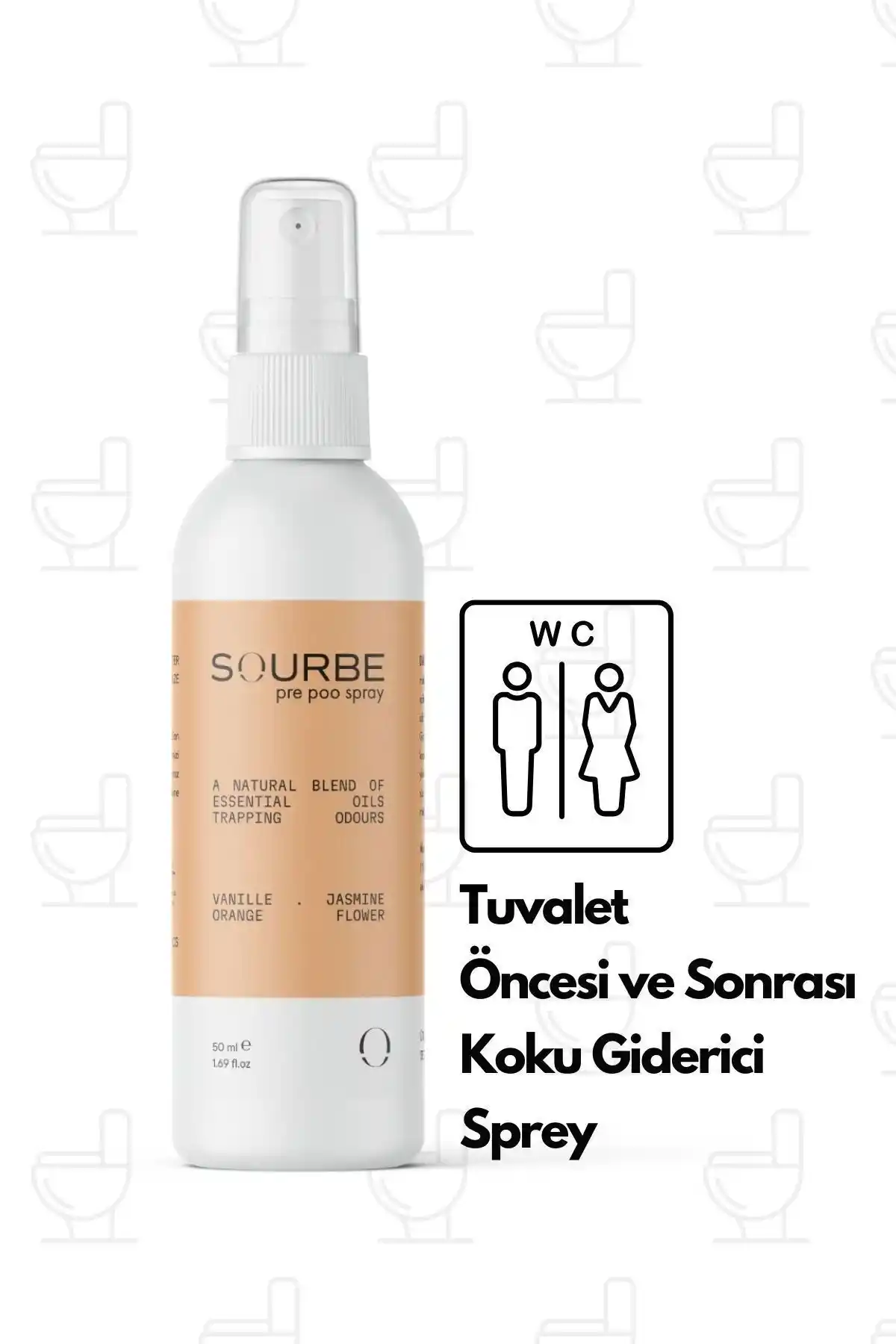 SOURBE Tuvalet Öncesi ve Sonrası Koku Giderici Sprey ile Hijyen ve Ferahlık Sağlayın