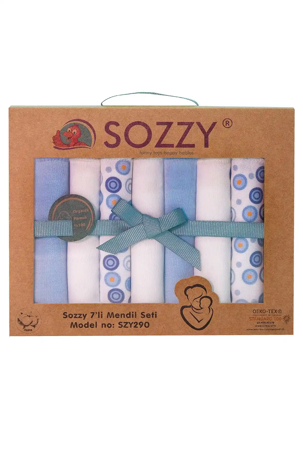 Sozzy Toys Organik Pamuklu Ağız Mendili Günlük Temizlik ve Bakım İçin Uygun