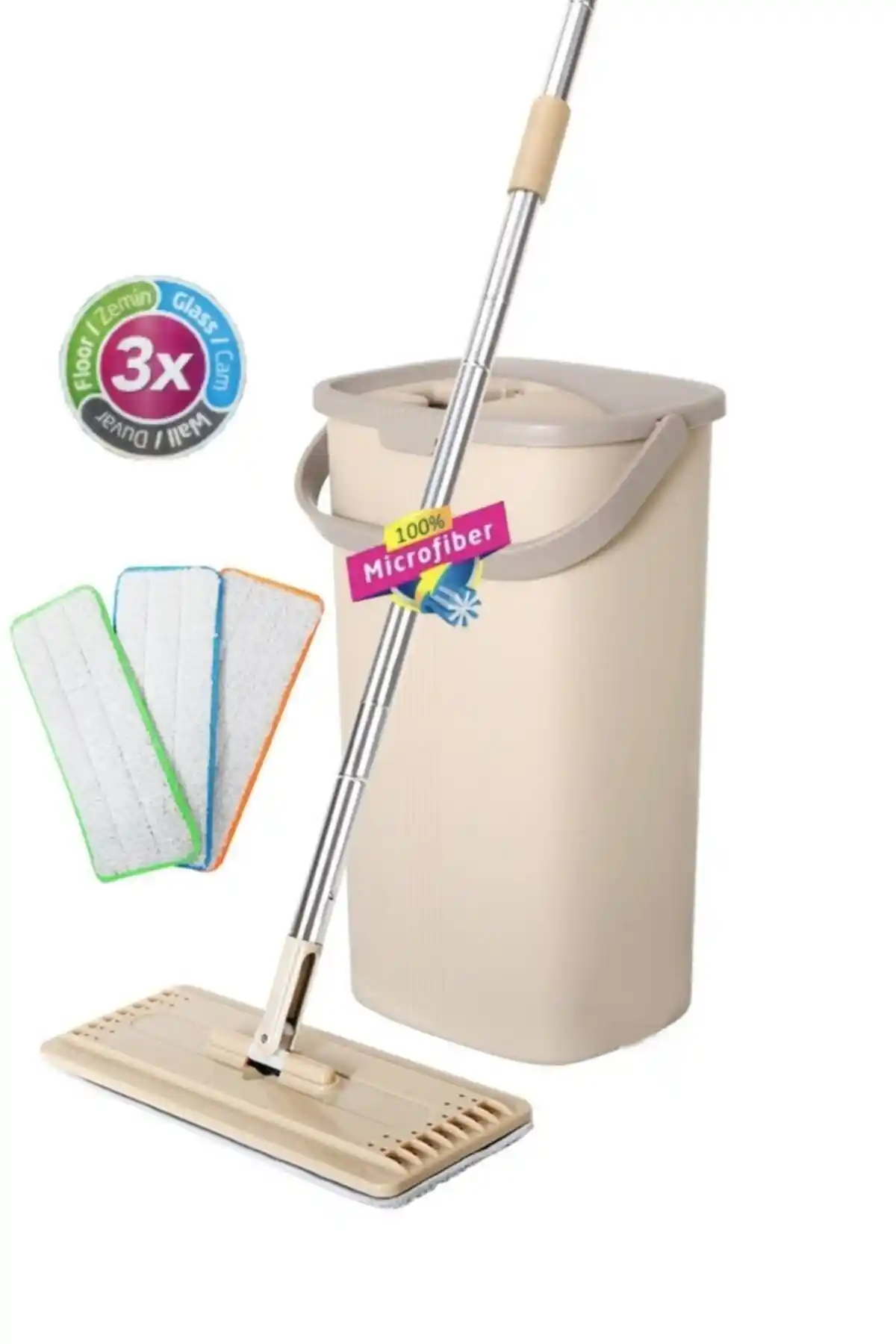 Spin Mop Orijinal Temizlik Seti Çok Yönlü ve Dayanıklı Ev ve İş Yeri Kullanımı