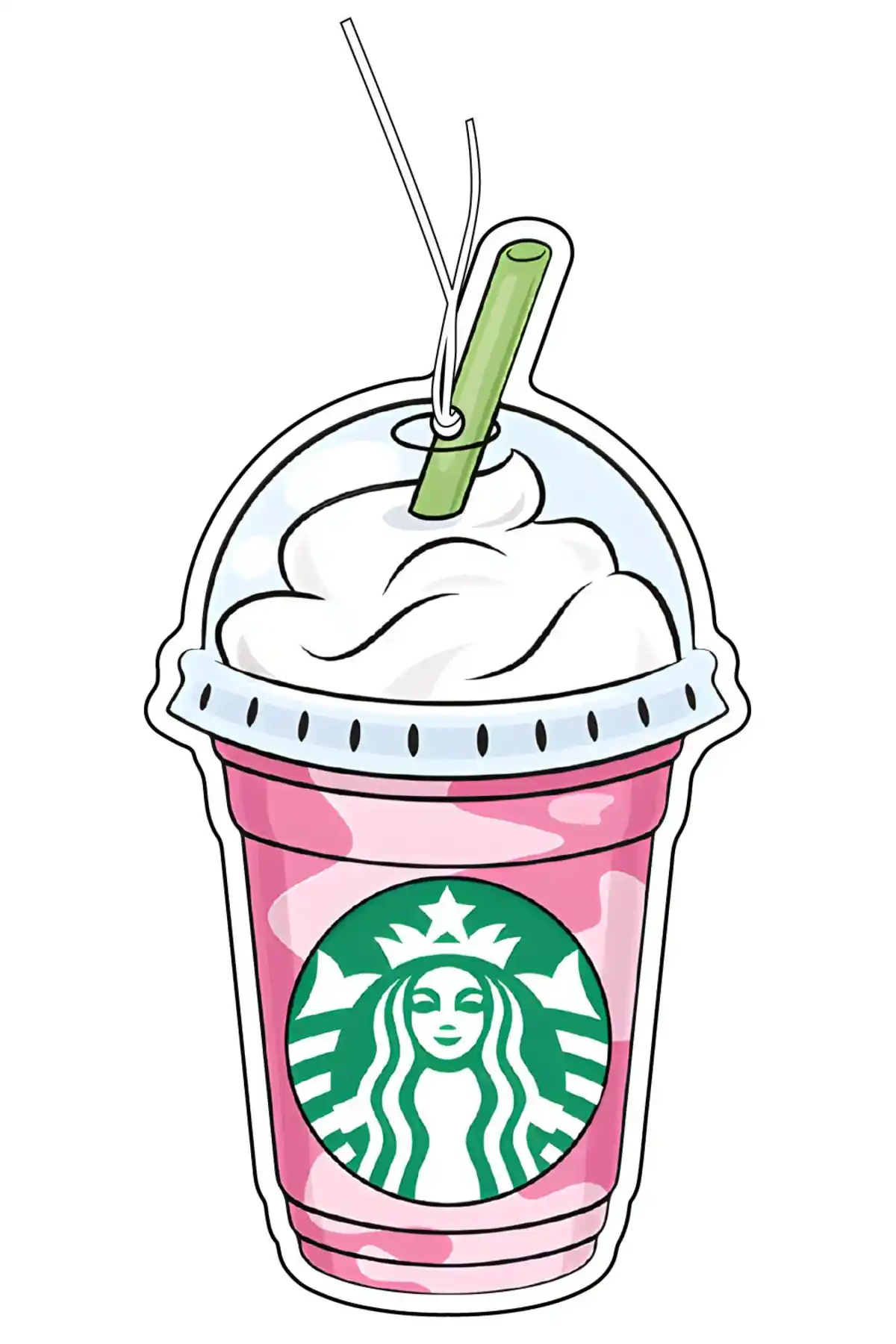 Starbucks Temalı Dekoratif Araç Kokusu ve Aksesuarı - Estetik ve Kalıcı Koku Çözümü