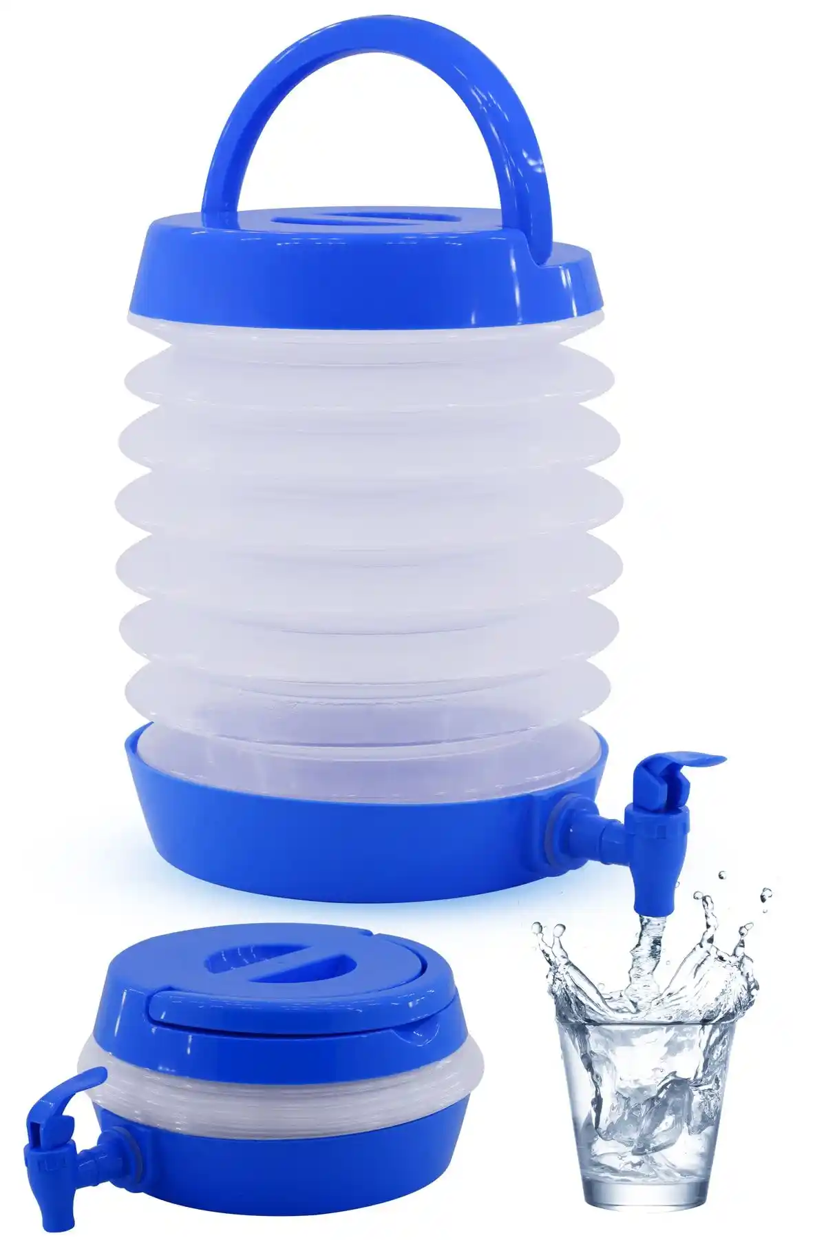 Telvesse Katlanabilir Su Sebili Çeşmeli Körüklü Su Bidonu ile Pratik ve Dayanıklı Kullanım