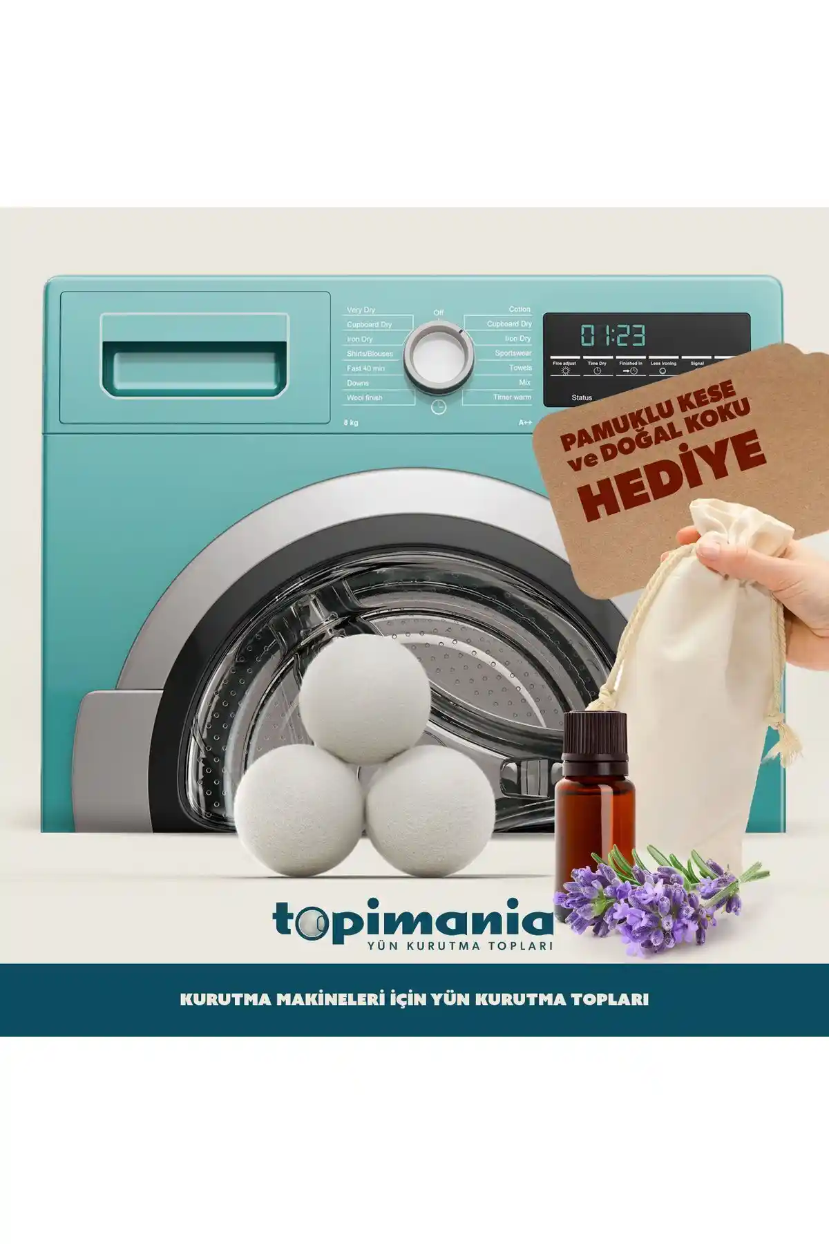 Topimania Doğal Yün Kurutma Topları ve Esanslı Çamaşır Temizliği Çözümü