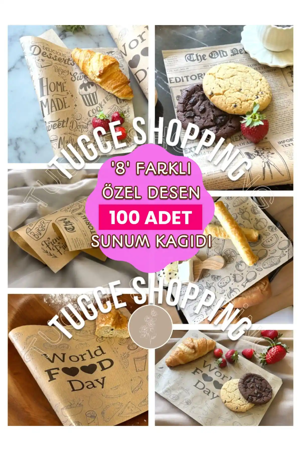 Tugce Shopping ve WENTER Sunum ve Yağlı Kağıtlarının Karşılaştırması