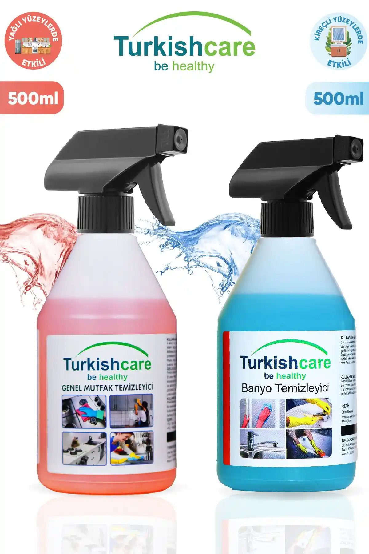 TurkishCare Banyo ve Mutfak Temizleme Spreyi Güçlü ve Güvenli Temizlik Çözümü