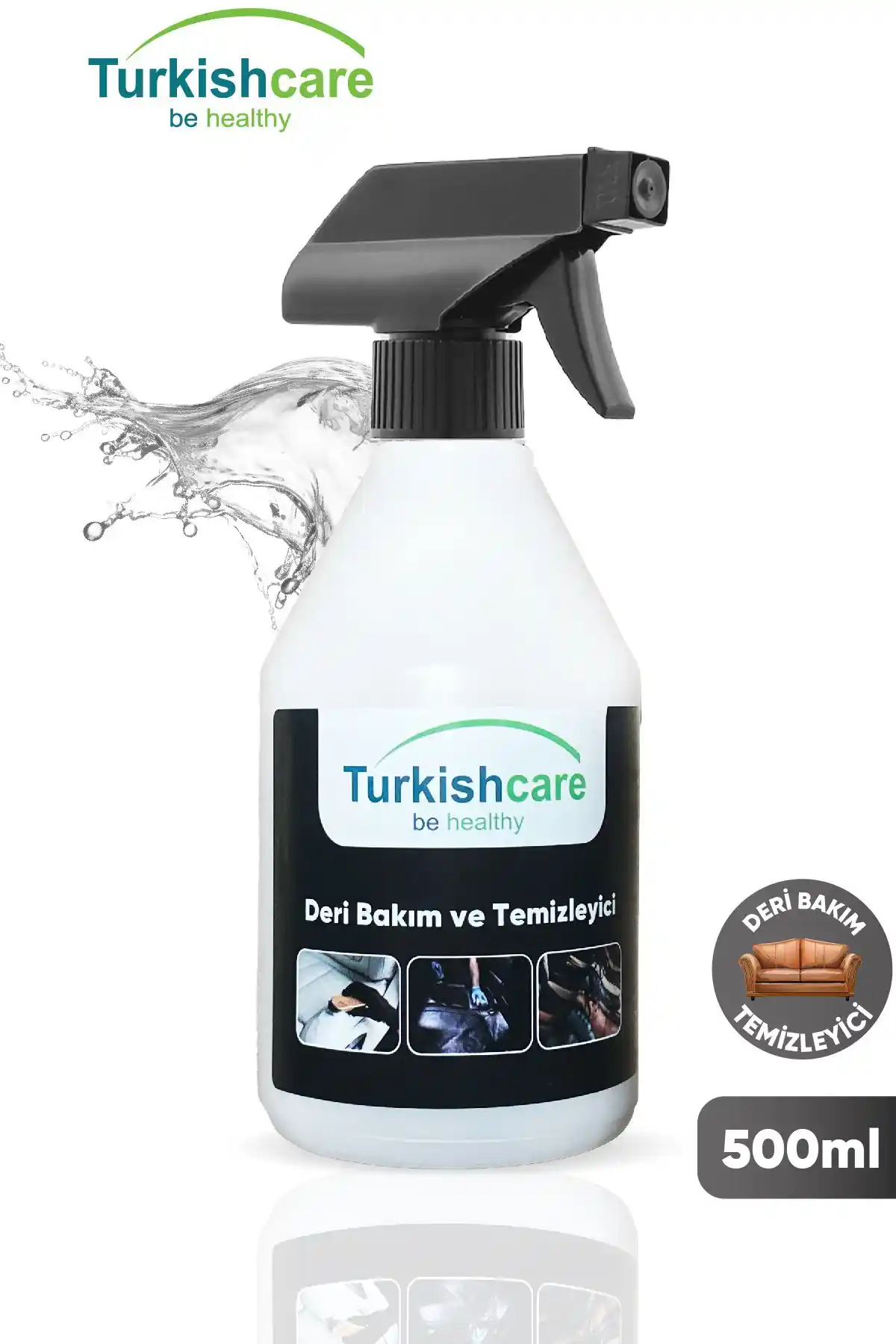 TurkishCare Deri Bakım ve Temizlik Spreyi ile Deri ve Plastik Yüzeyleri Koruyun