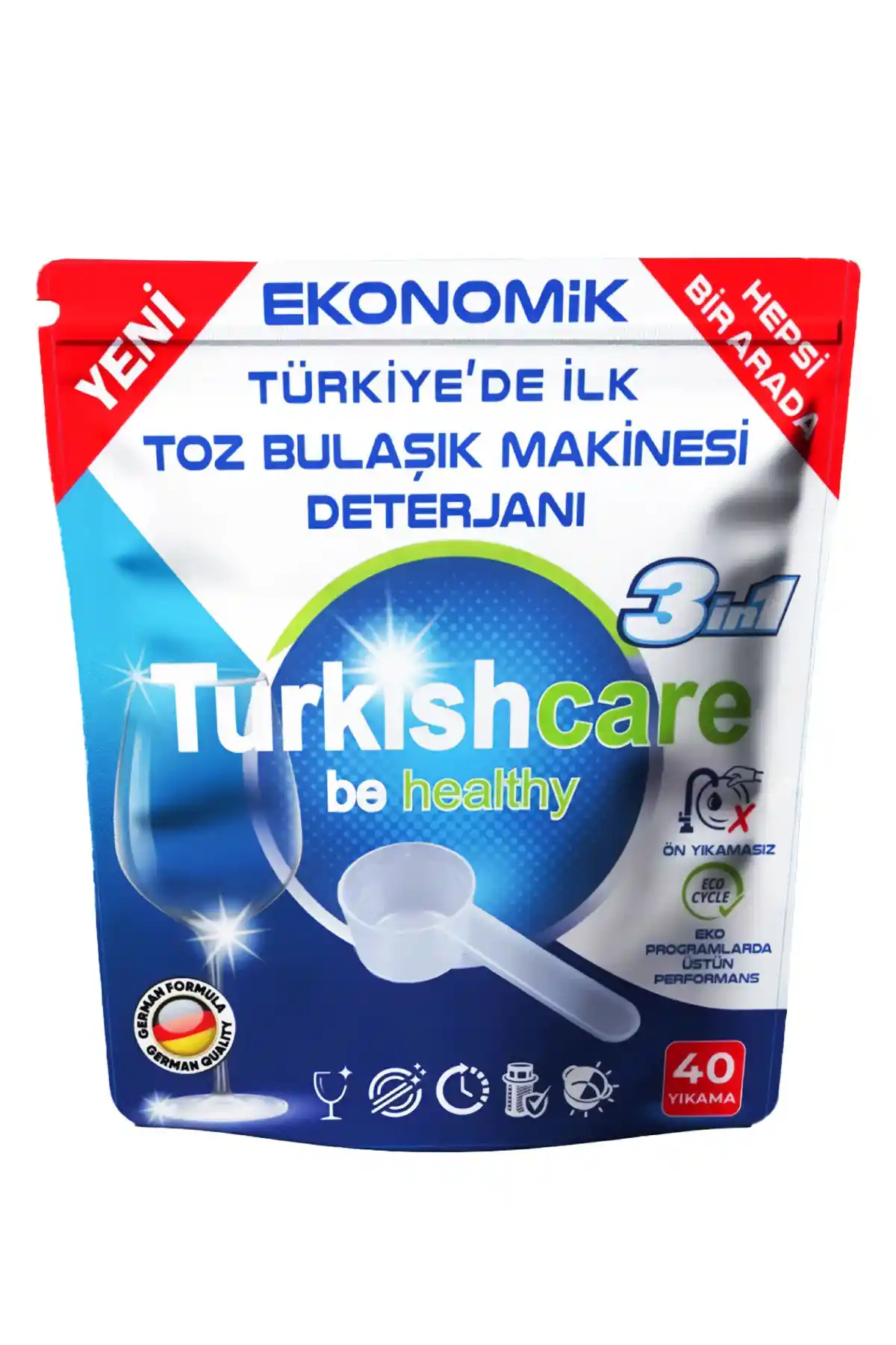 Turkishcare Ekonomik Hepsi Bir Arada Bulaşık Makinesi Deterjanı Temizlik ve Güvenlik Özellikleri