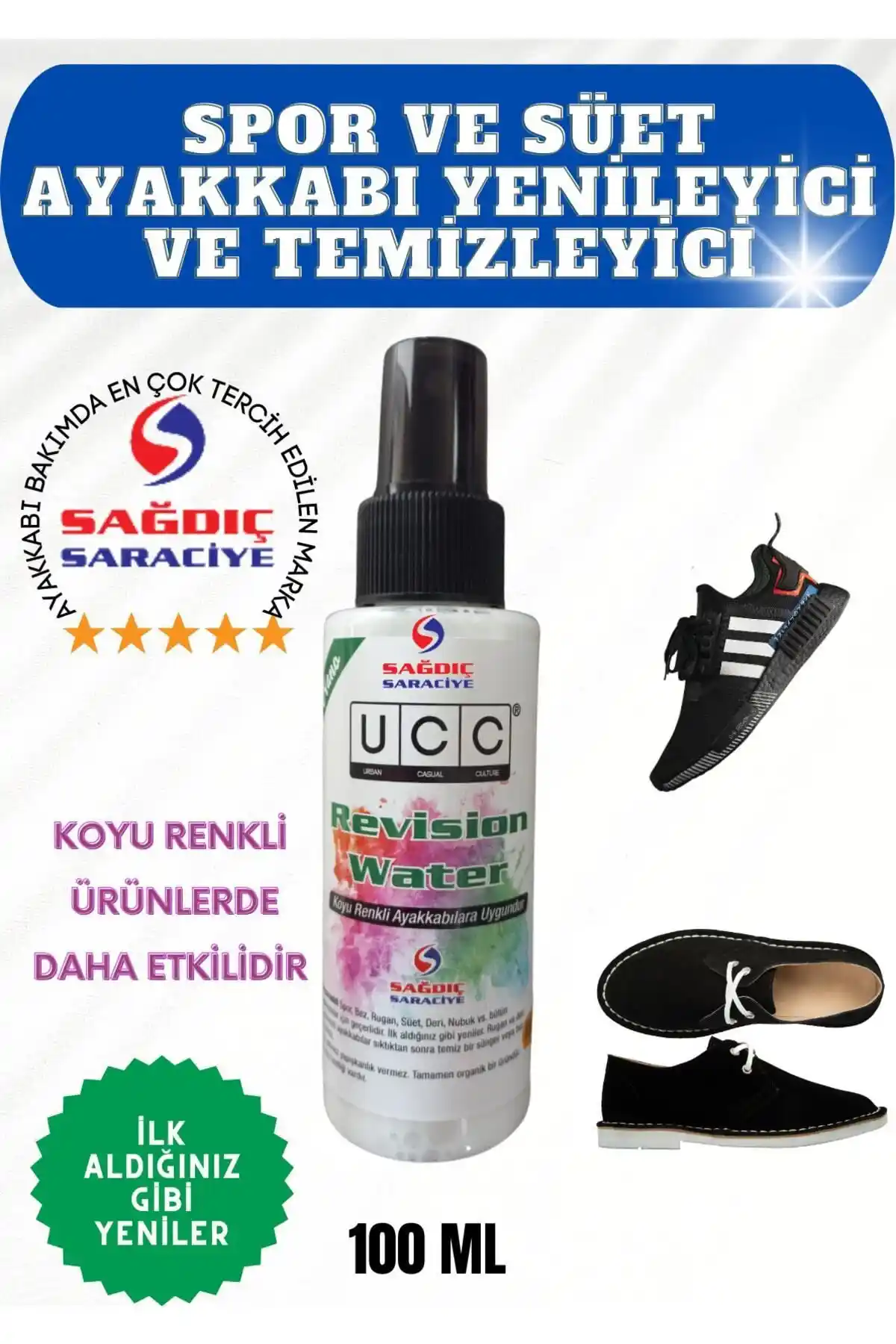 UCC Spor ve Süet Ayakkabı Yenileyici ve Temizleyici Sprey Ürünü Özellikleri ve Kullanım Rehberi