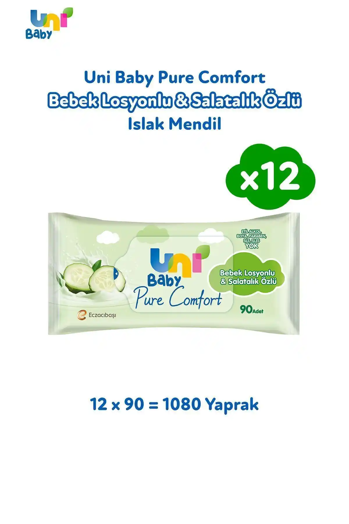 Uni Baby Pure Comfort Bebek Islak Mendilleri: Güvenli ve Doğal Bebek Temizliği Çözümü