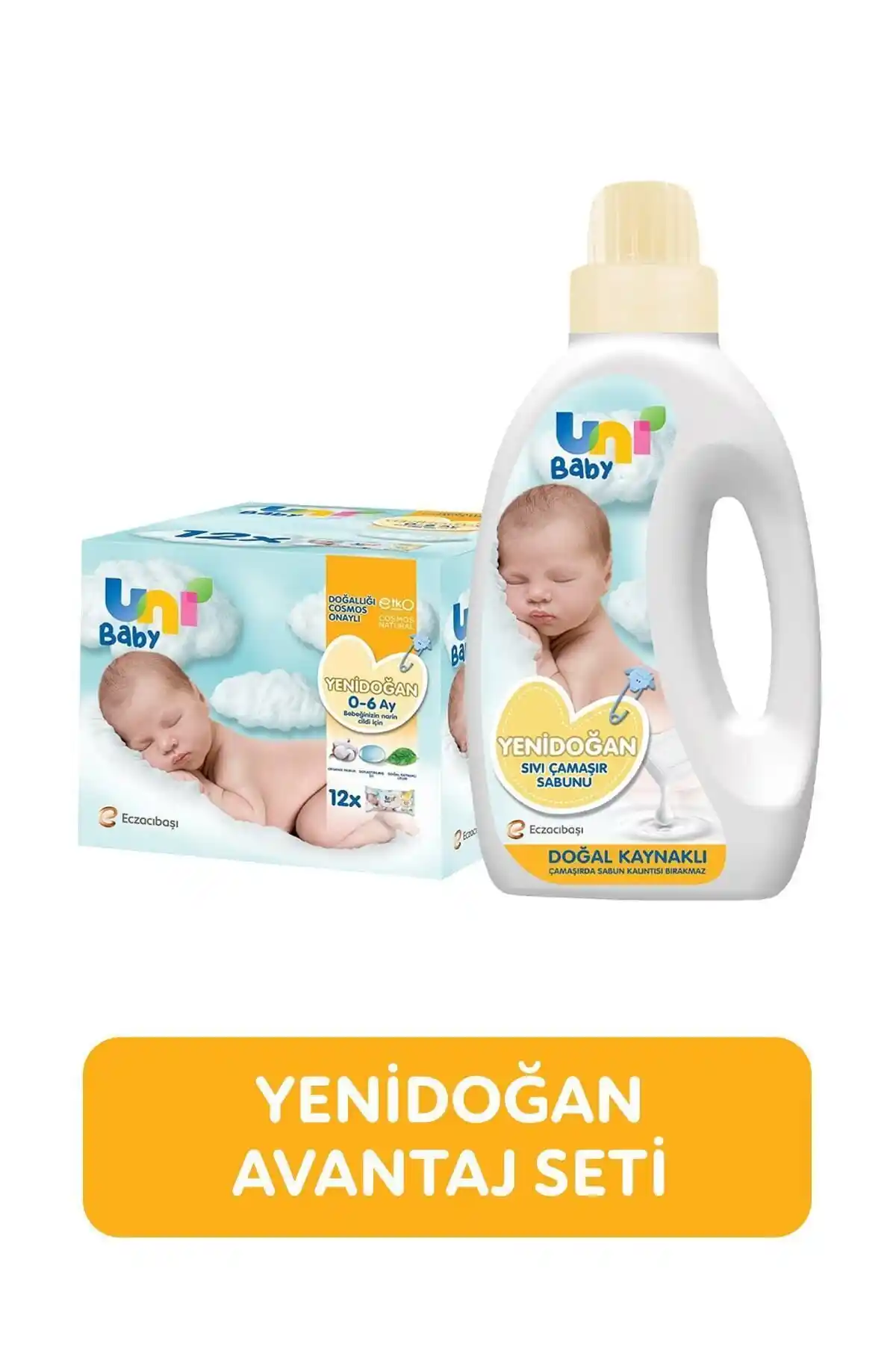 Uni Baby Yenidoğan Avantaj Seti: Doğal ve Güvenilir Bebek Bakım Çözümü