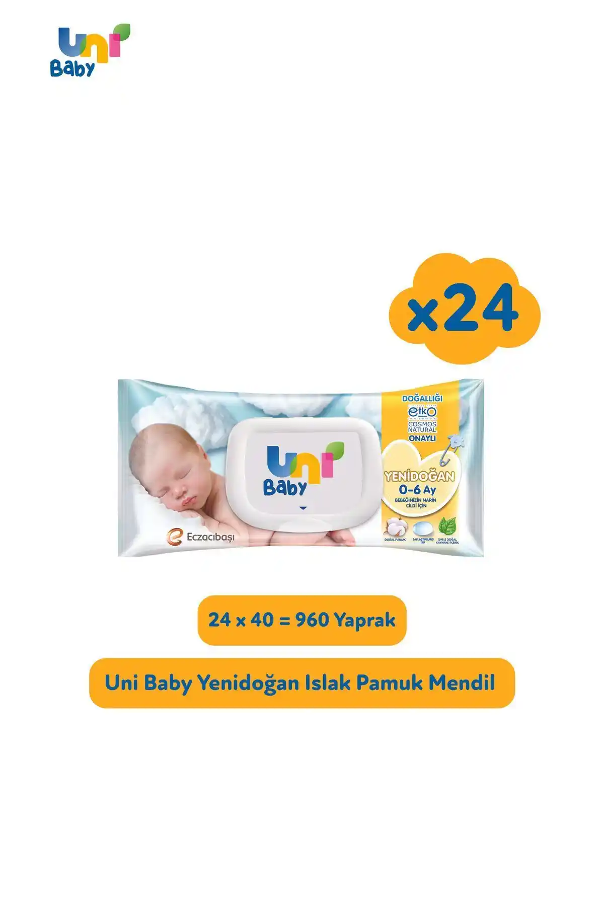 Uni Baby Yenidoğan Islak Mendil: Hassas Bebek Ciltleri İçin Güvenilir Temizlik Çözümü