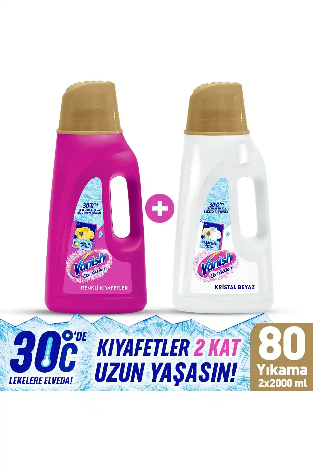 Vanish Oxi Action Multipower Beyazlar ve Renkli Kıyafetler İçin Güçlü Leke Çıkarıcı ve Deterjan Güçlendirici