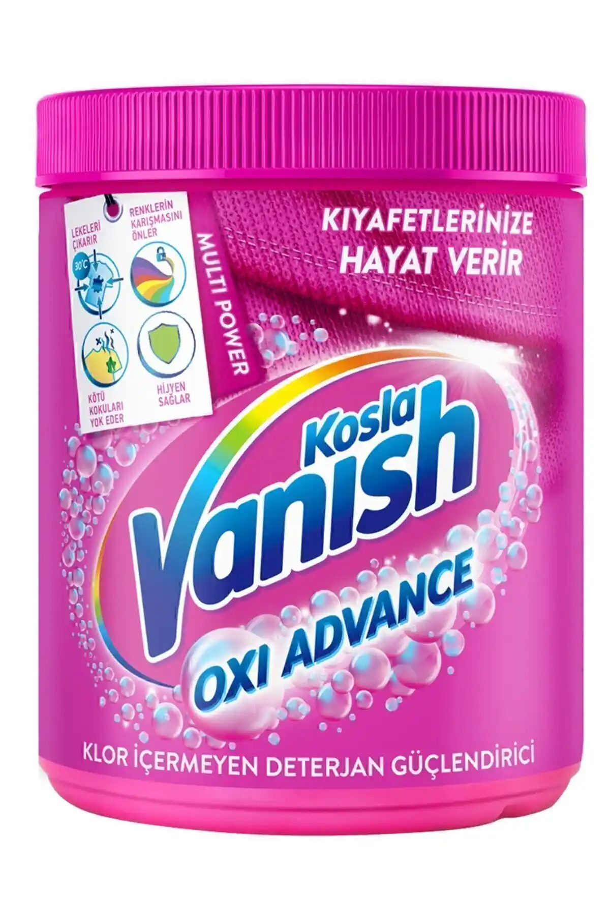 Vanish Oxi Action Multipower Renkli Kıyafetler İçin Güçlü Leke Çıkarma Deterjanı