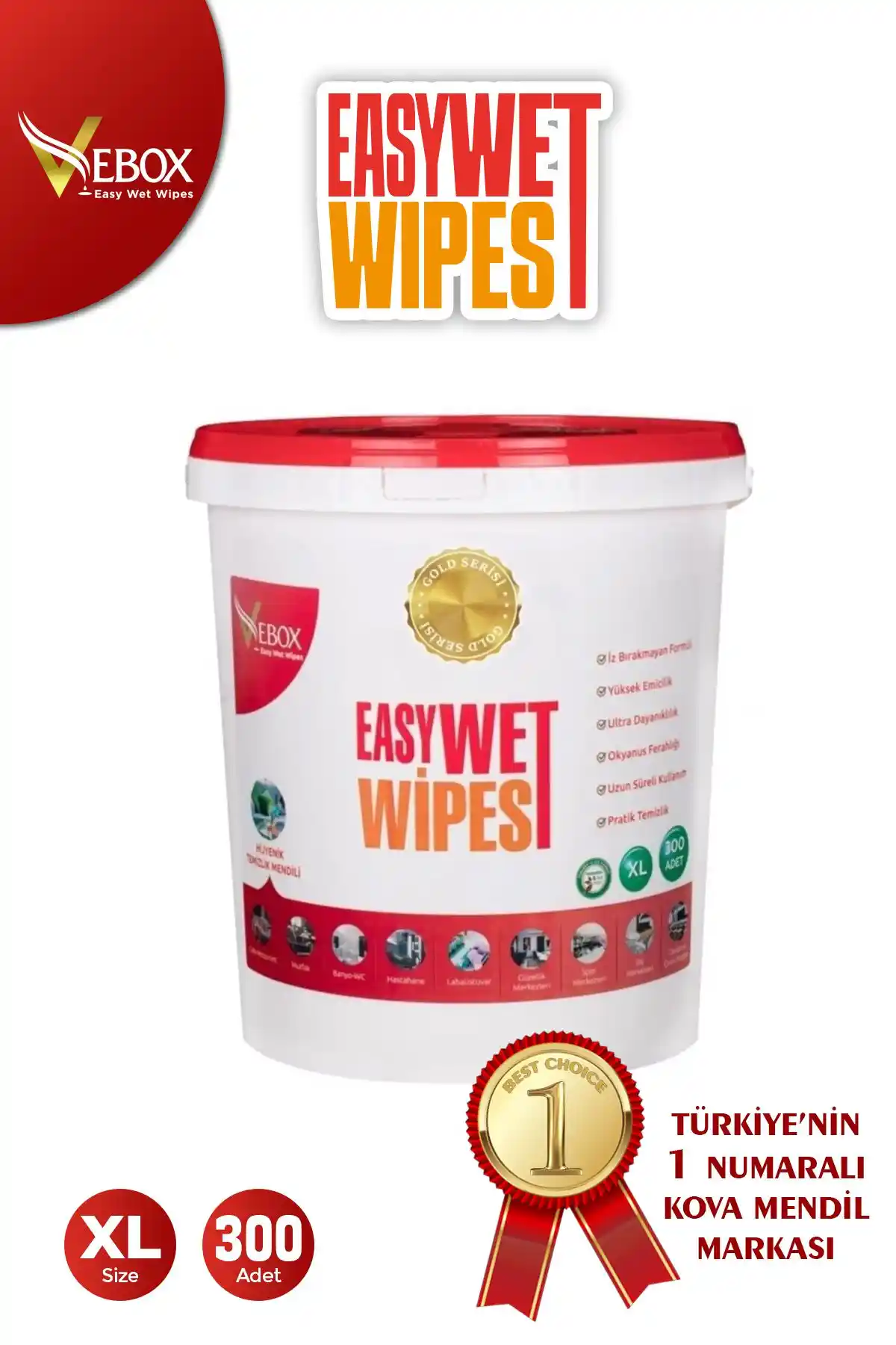 VEBOX Easy Wet Wipes Islak Kova Mendil: Pratik, Çevre Dostu ve Çok Amaçlı Temizlik Çözümü