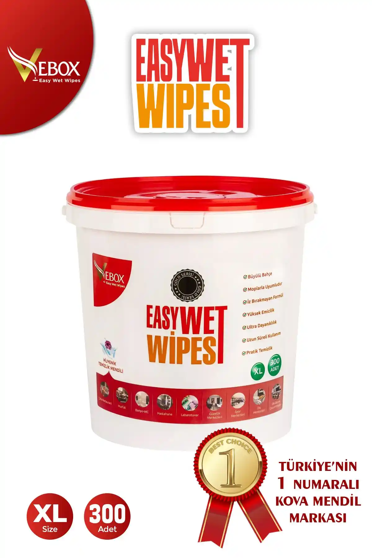 VEBOX Easy Wet Wipes: Organik İçerikli Çok Yönlü Temizlik Mendili Çeşidi