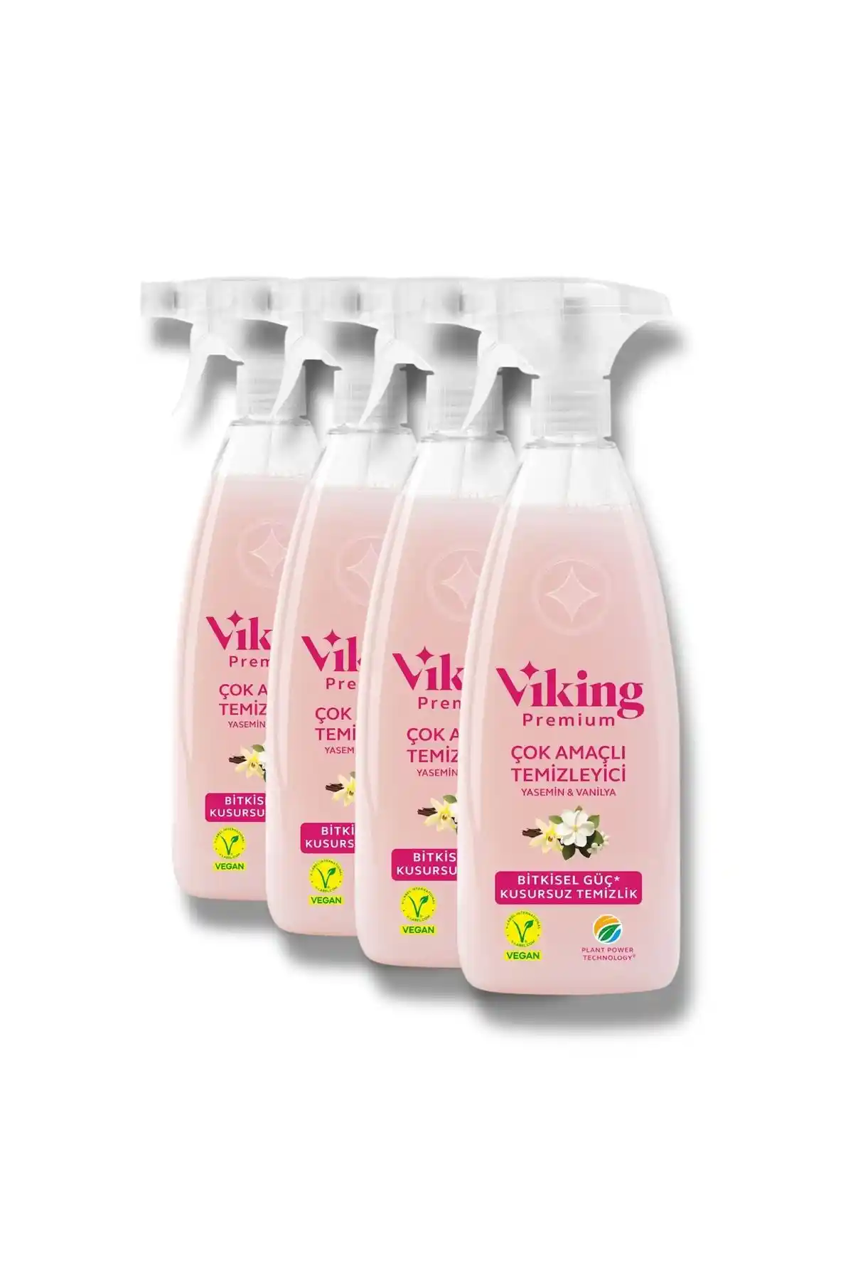 Viking Premium Çok Amaçlı Yasemin ve Vanilya Temizleyici Seti 750 ml, Güçlü ve Doğa Dostu