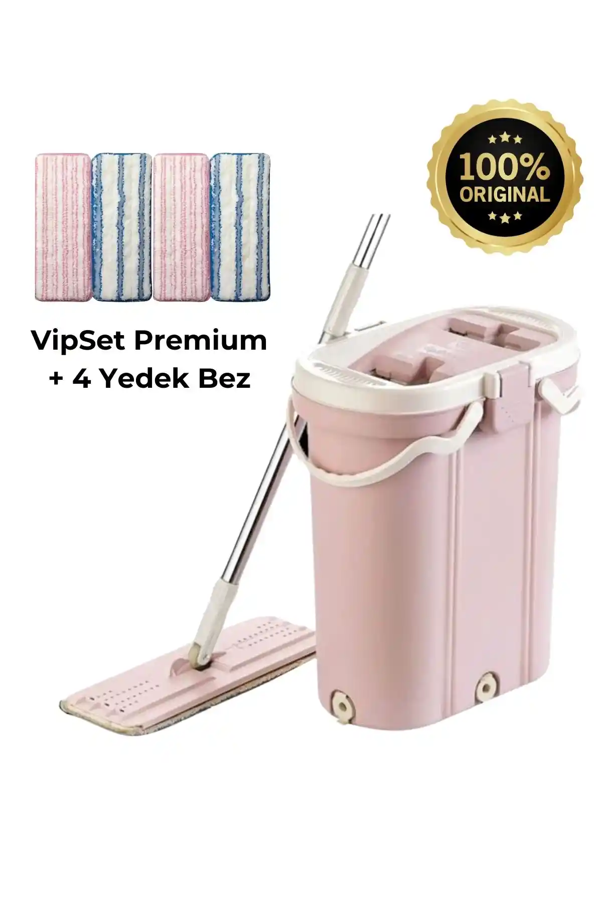 Vip Ahmet Premium Tablet Mop Temizlik Seti ile Pratik ve Hijyenik Ev Temizliği