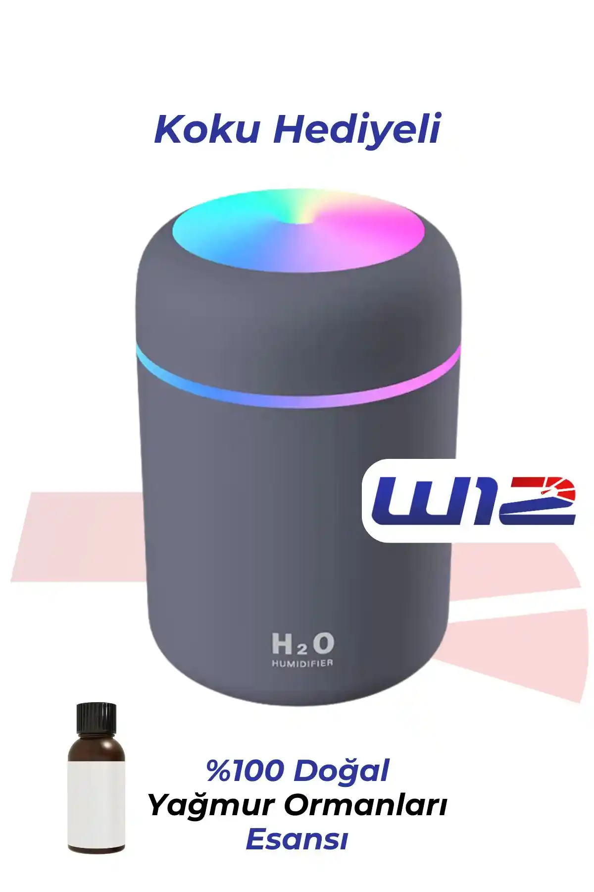W12 300ml USB Kablolu Oto Kokusu ve Hava Nemlendirici ile Konfor ve Ferahlık Sağlayın