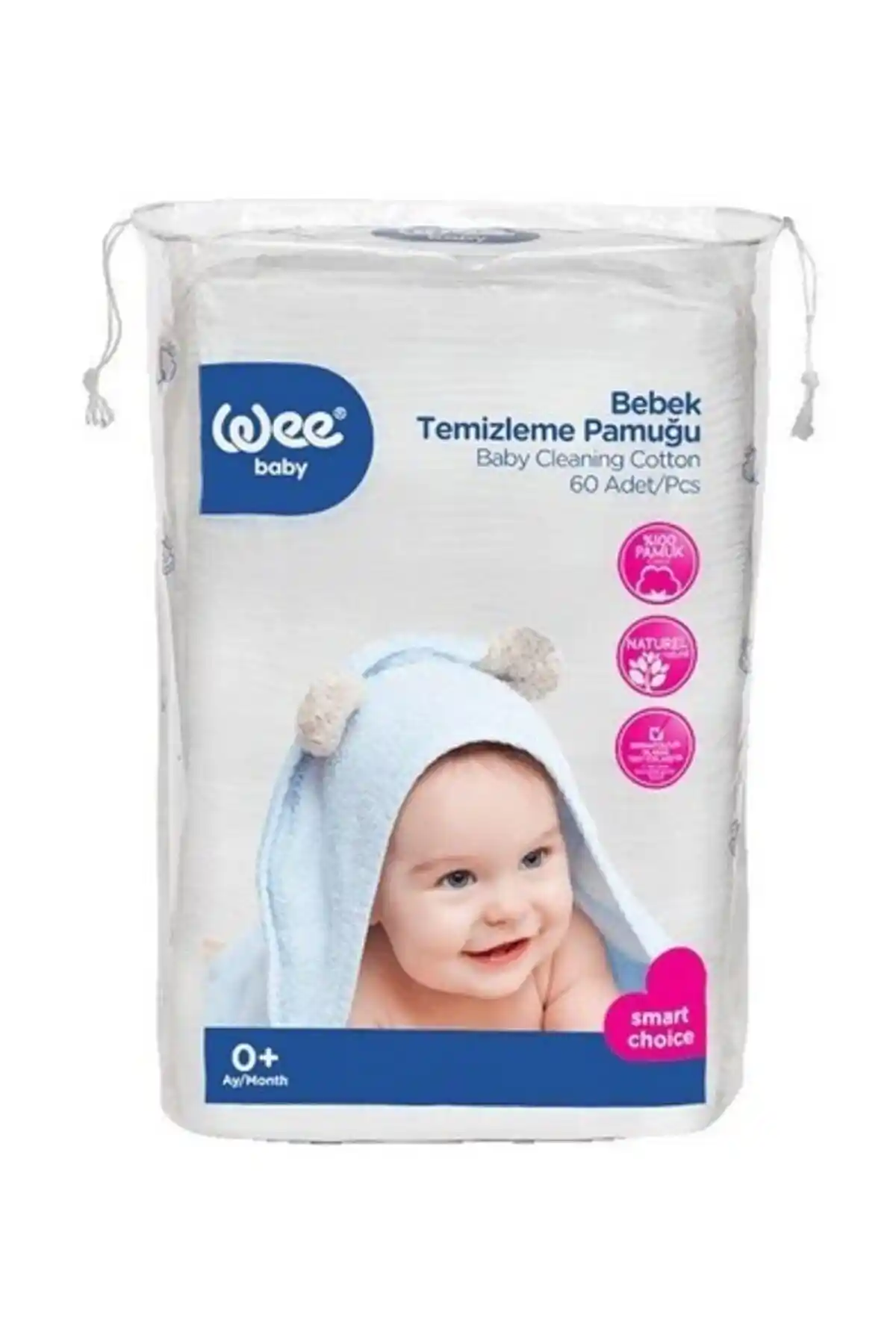 Wee Baby Wee Bebek Temizleme Pamuğu: Hassas Ciltler İçin Doğal ve Güvenli Temizlik Çözümü (75-90 karakter)