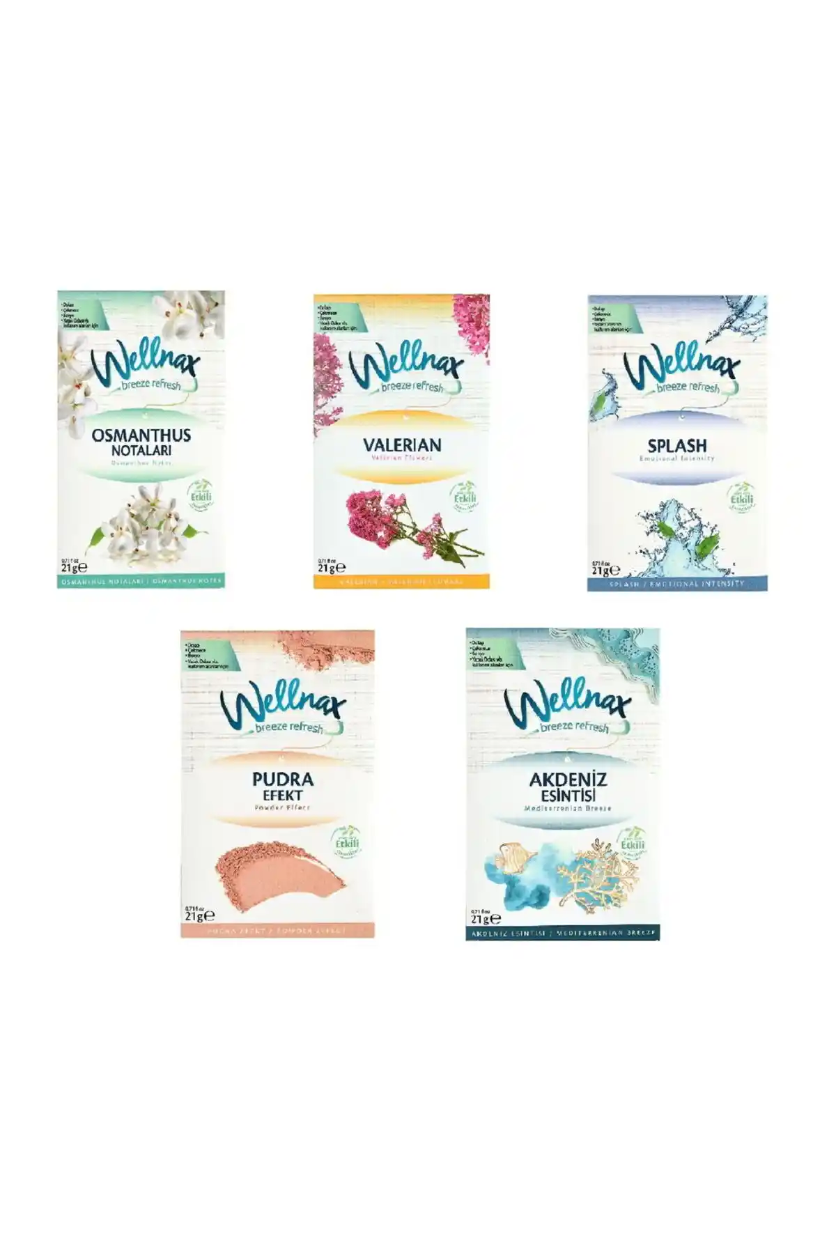 Wellnax Breeze Refresh Dolap ve Çekmece Kokusu Serisi Türkiye Menşeli Kalıcı ve Ferahlatıcı Çözüm