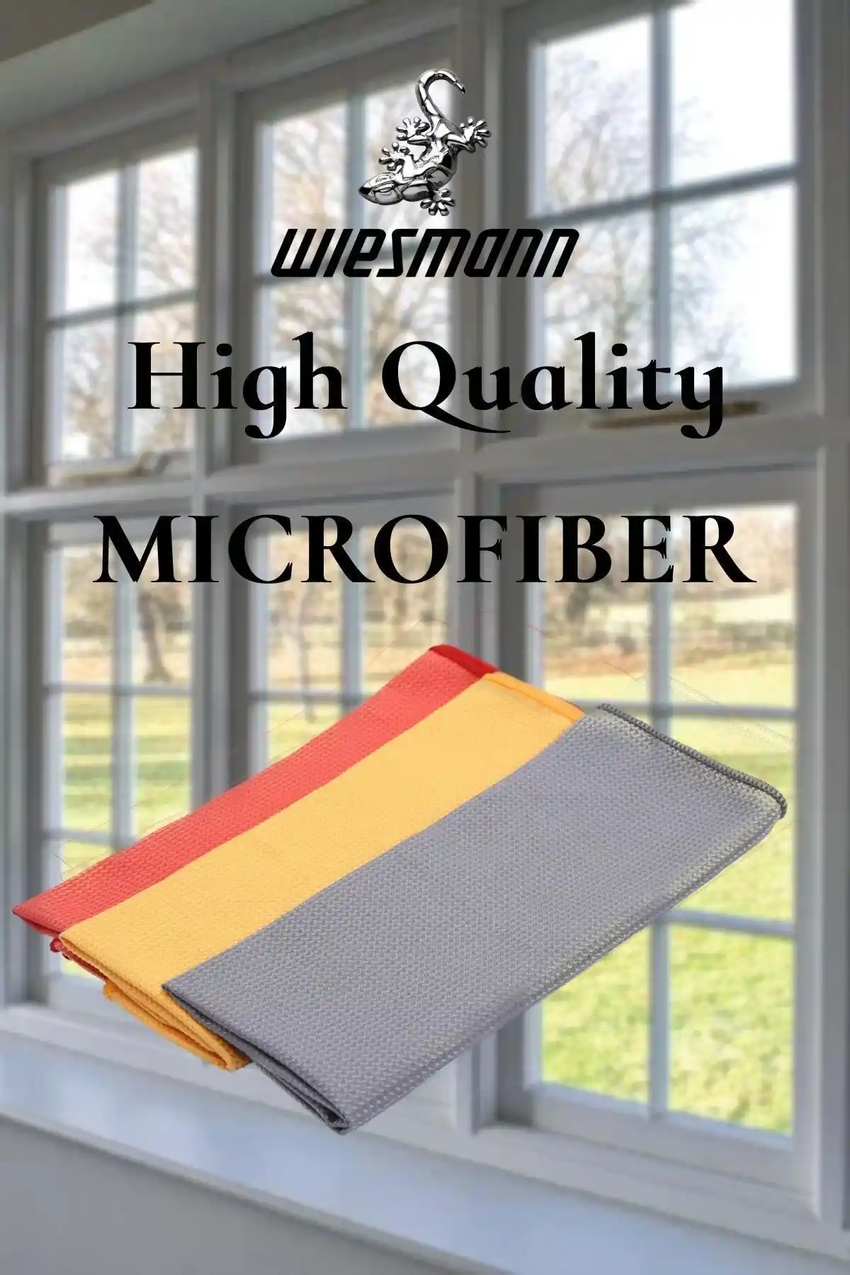 Wiesmann Çok Amaçlı Mikrofiber Cam Bezi Seti: Geniş Yüzeyler İçin Pratik Temizlik Çözümü