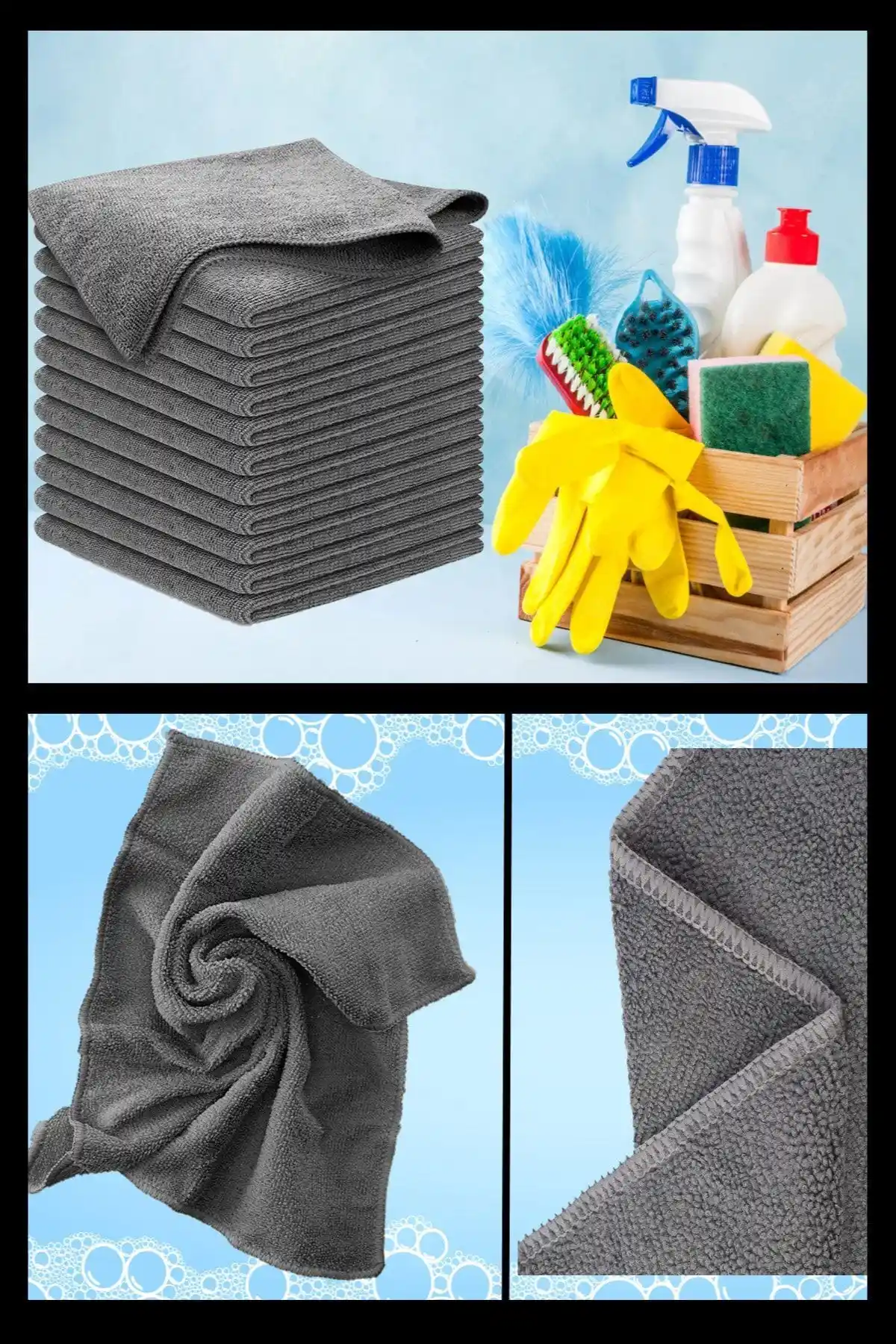 Wiesmann Profesyonel Mikrofiber Yer Bezi 50x70cm Yüksek Emicilik ve Dayanıklılık