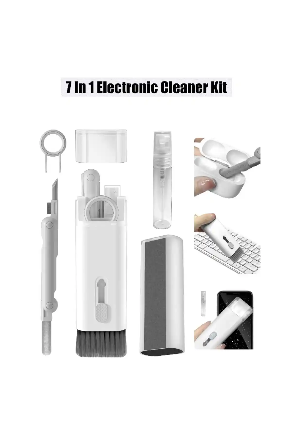 Wlue 7in1 Çok Fonksiyonlu Elektronik Cihaz Temizlik Seti Gelişmiş Hijyen Çözümü
