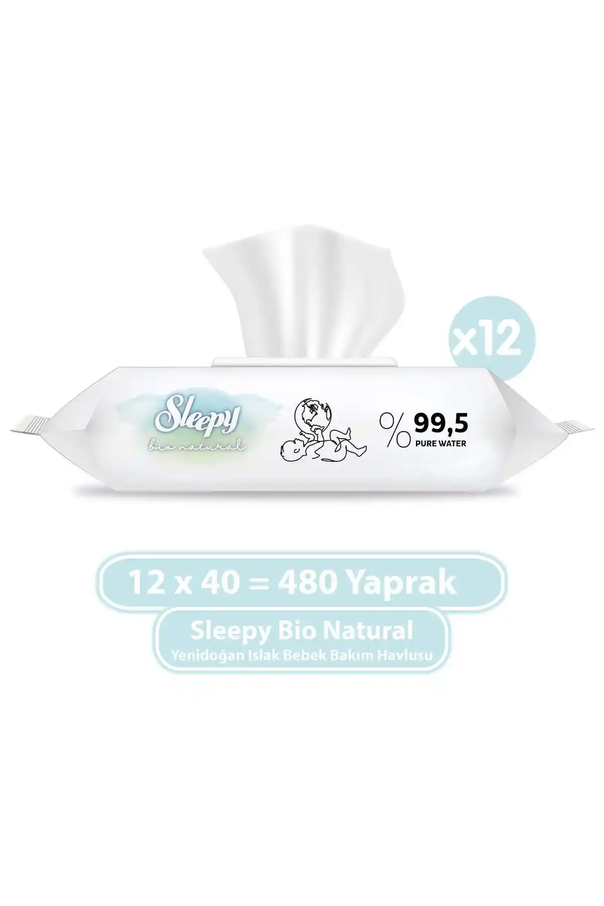 Yenidoğan Bebekler İçin Sleepy Bio Natural ve Sleepy Natural Islak Havlu Karşılaştırması