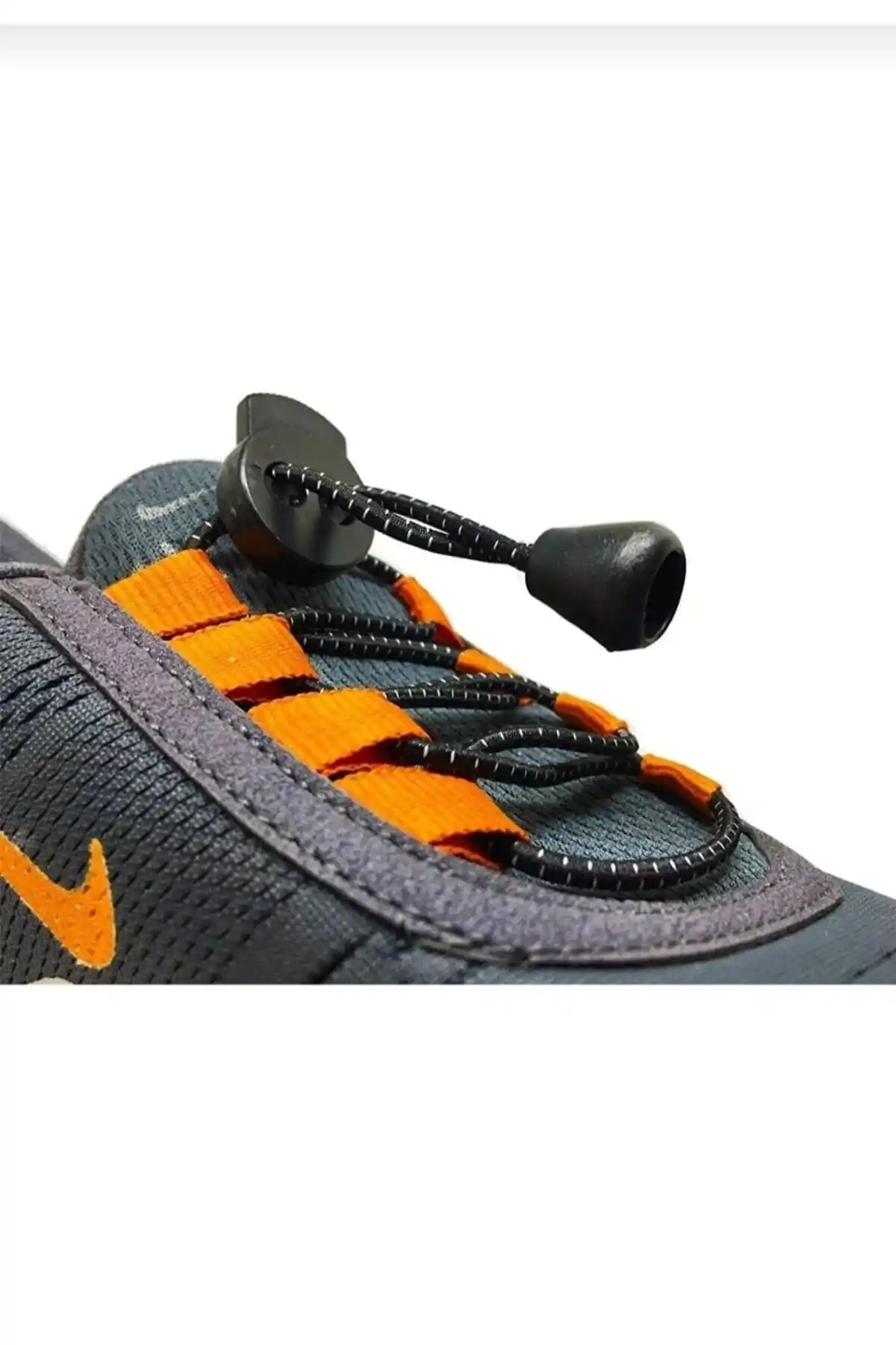 Yenilikçi Siyah Akıllı Elastik Ayakkabı Bağcığı ile Pratik Kullanım Sağlayın