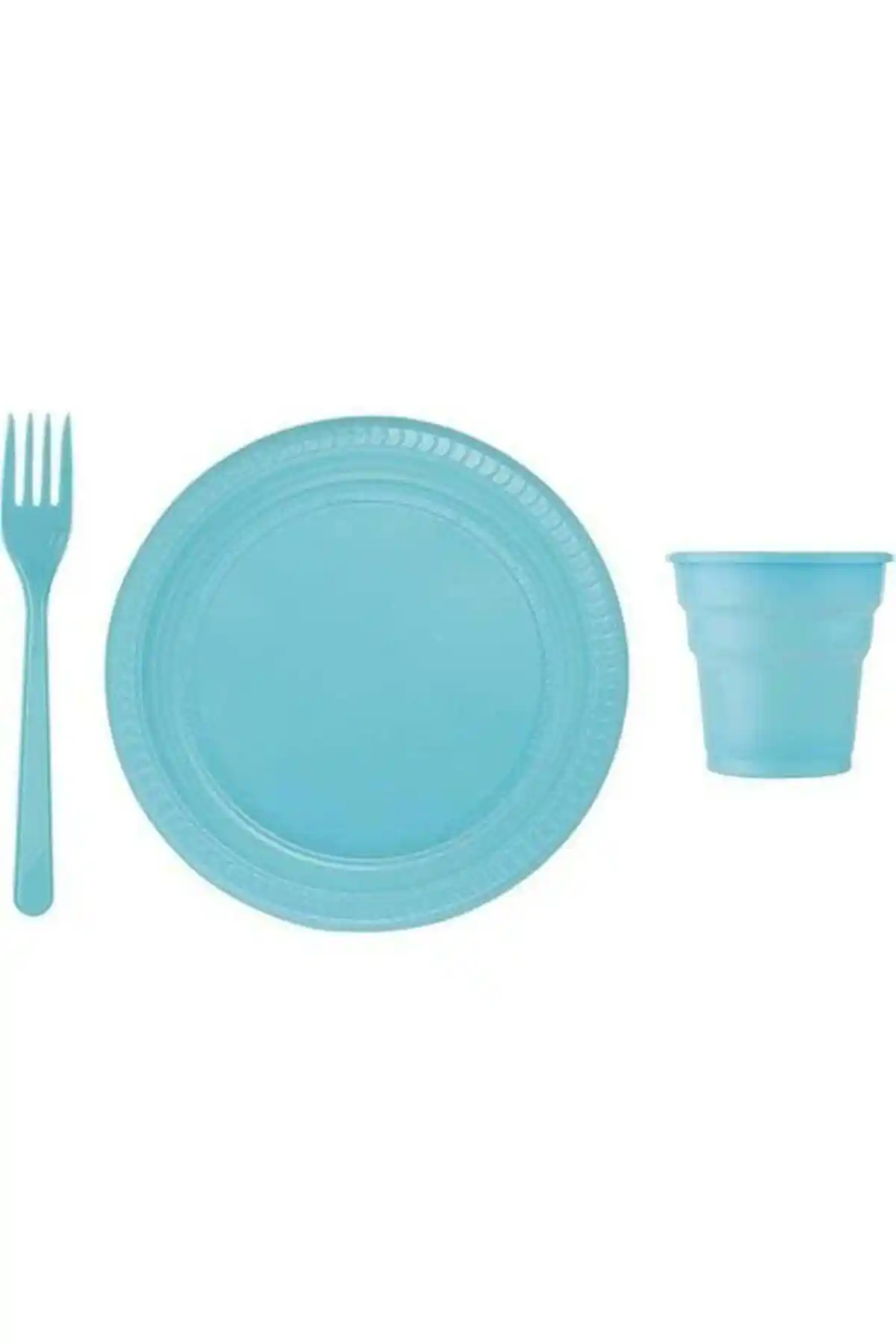 YerliToptan Mavi Plastik Tabak Seti 25'li: Şık ve Dayanıklı Sofra Çözümü