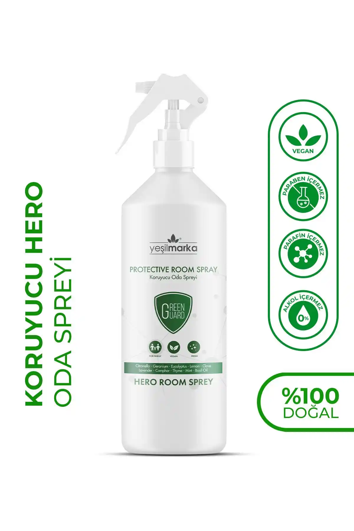 Yeşilmarka Dış Etkenlere Karşı Koruyucu Doğal Oda Spreyi 350 ml