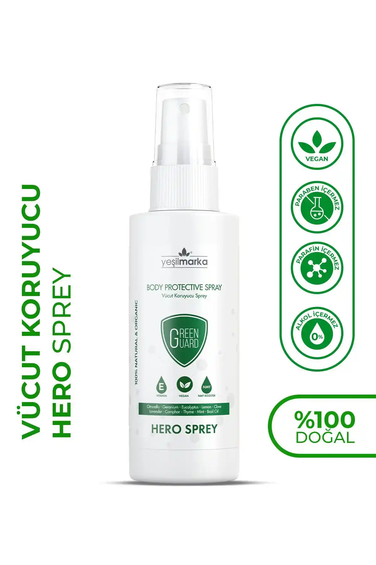 Yeşilmarka Doğal Koruyucu Vücut Losyonu ve Hero Spray ile Güvenli ve Çevre Dostu Cilt Bakımı