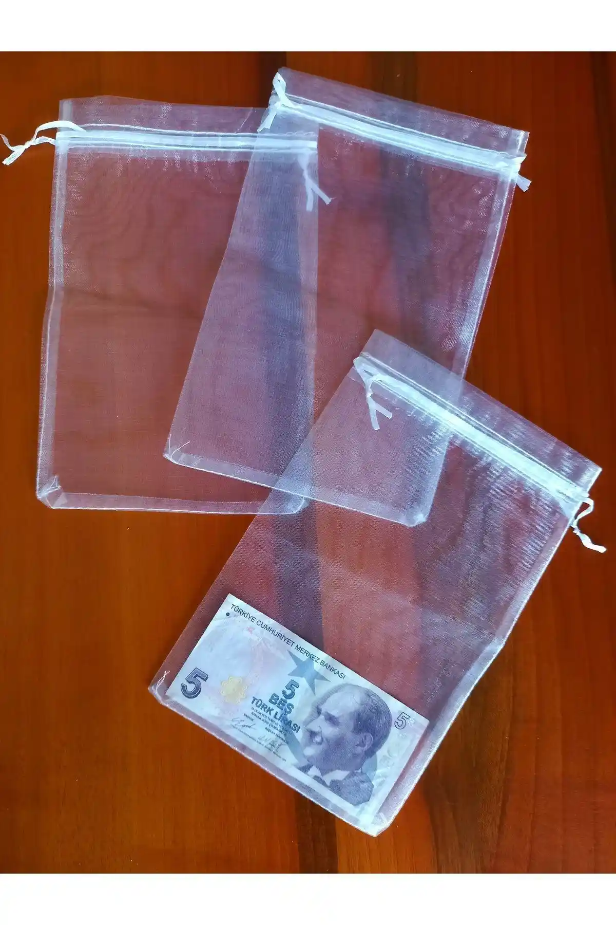 Yörük Tuhafiye Şeffaf Tül Kese 50'li Paket, Çok Amaçlı ve Şık Hediye Paketleme Çözümü